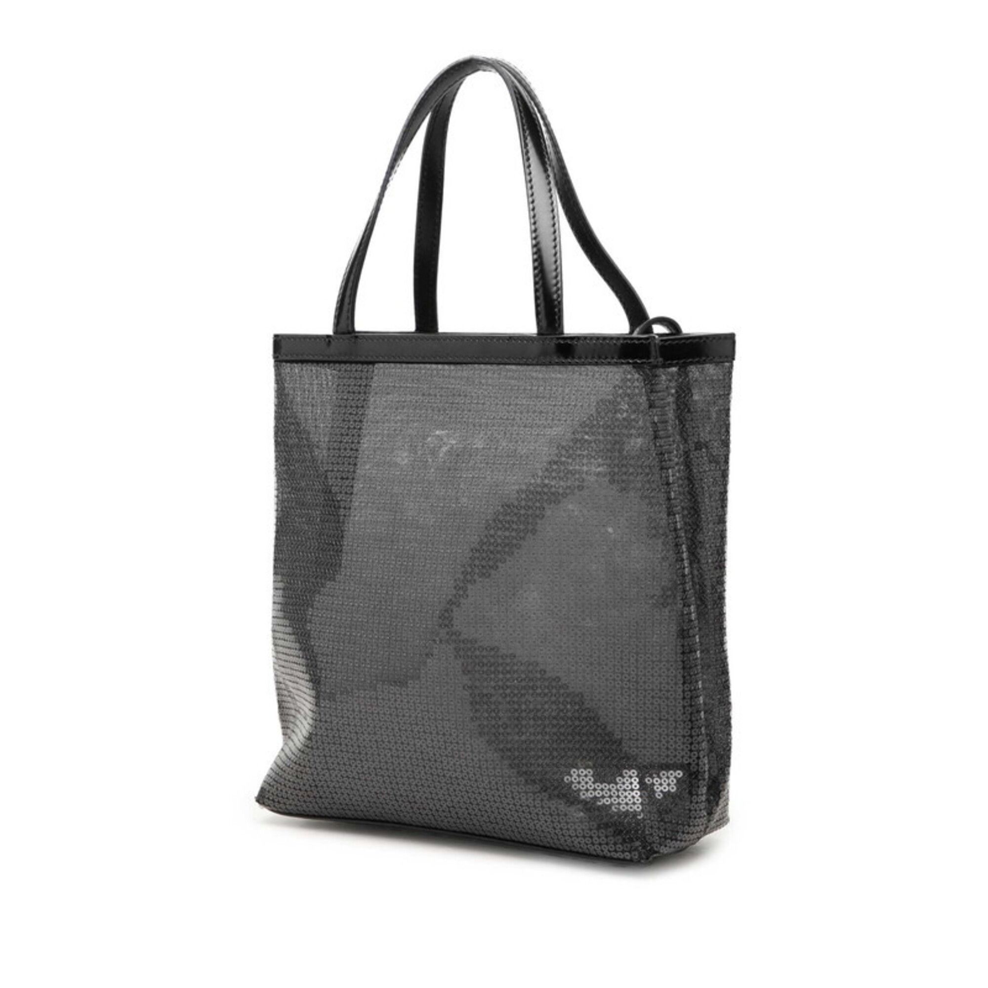 Spangles Leather Mesh Handbag Tote Bag (Pre-Owned) - Prada - Modalova