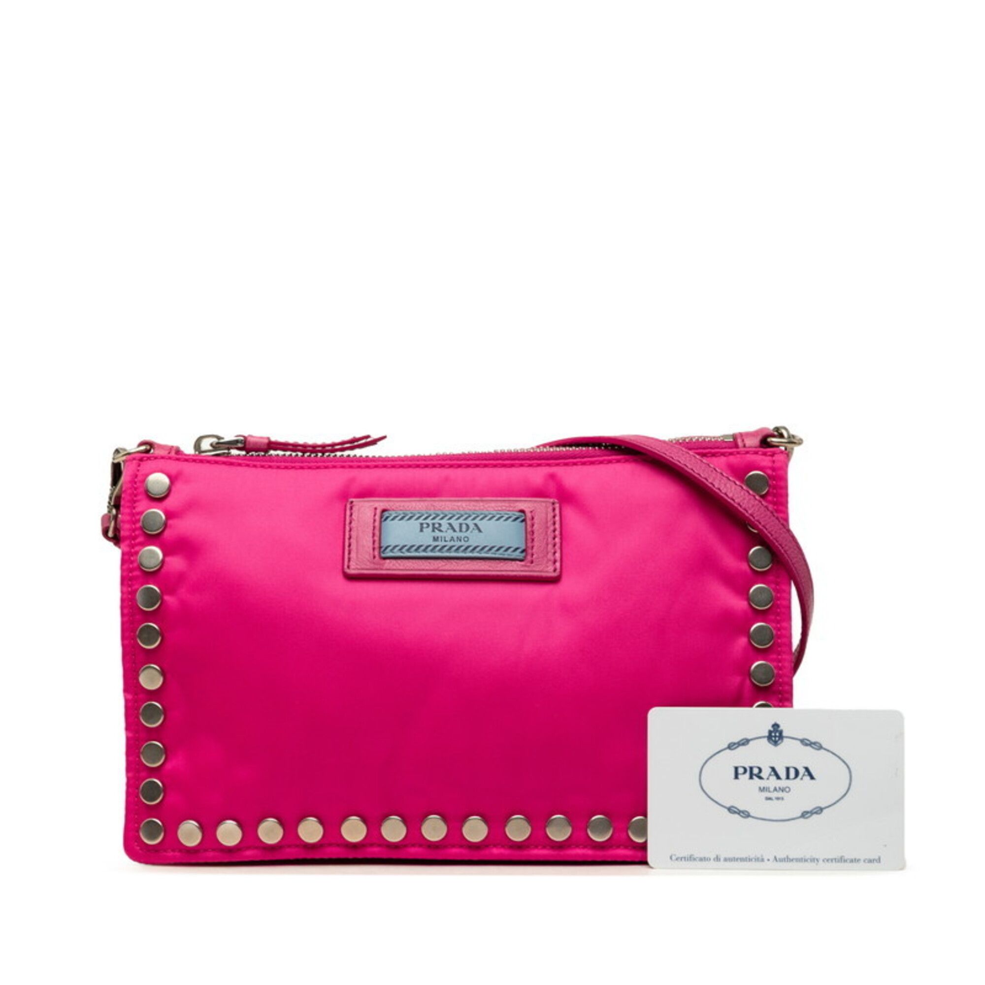Nylon Leather Shoulder Bag (Pre-Owned) - Prada - Modalova