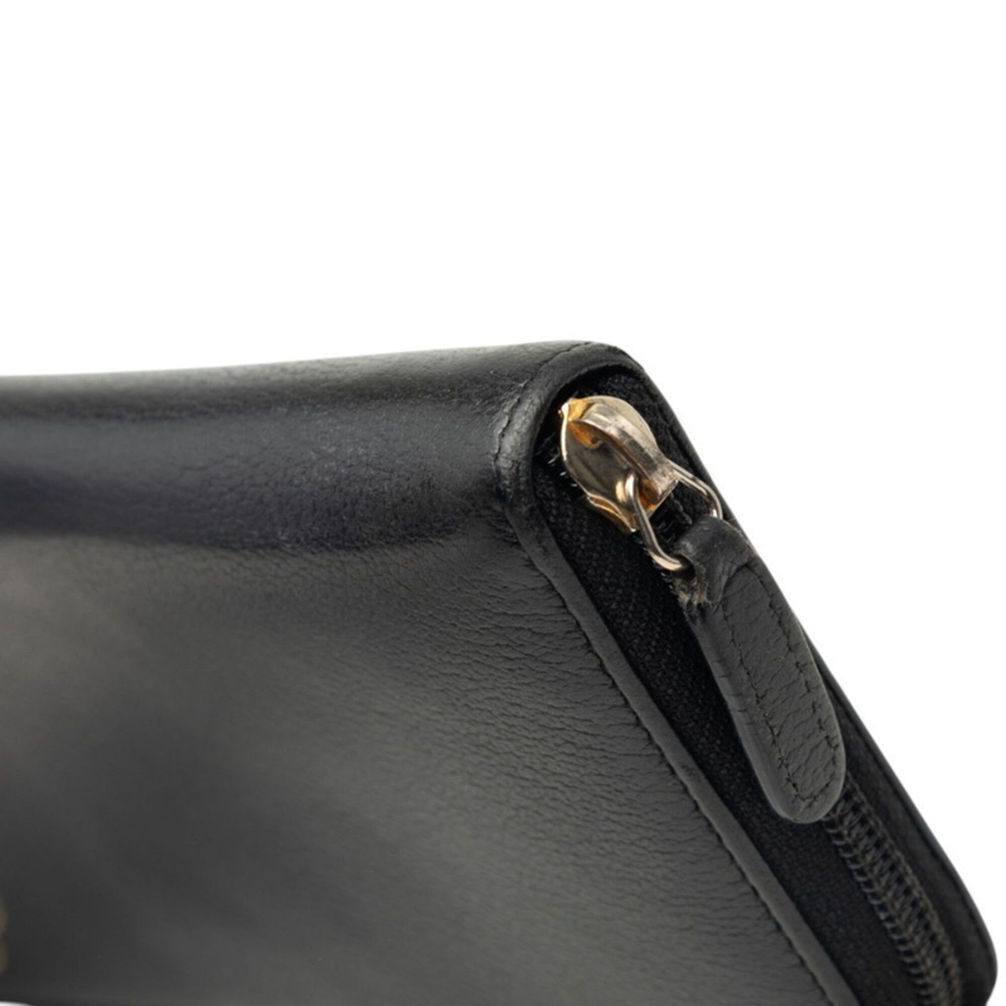 Leather Long Wallet (Bi-Fold) (Pre-Owned) - Chanel - Modalova
