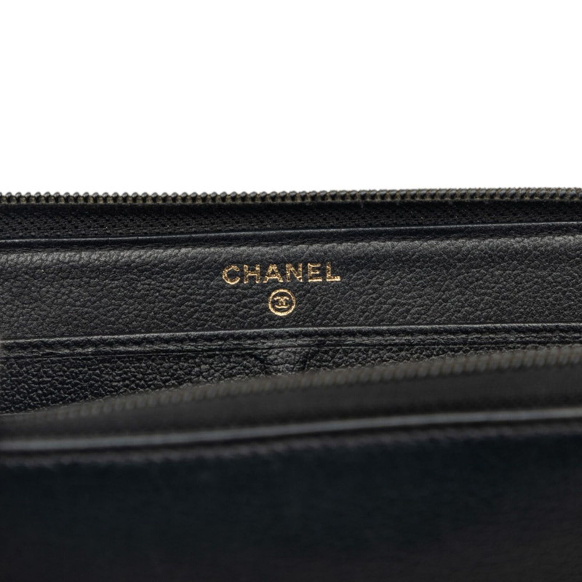 Leather Long Wallet (Bi-Fold) (Pre-Owned) - Chanel - Modalova