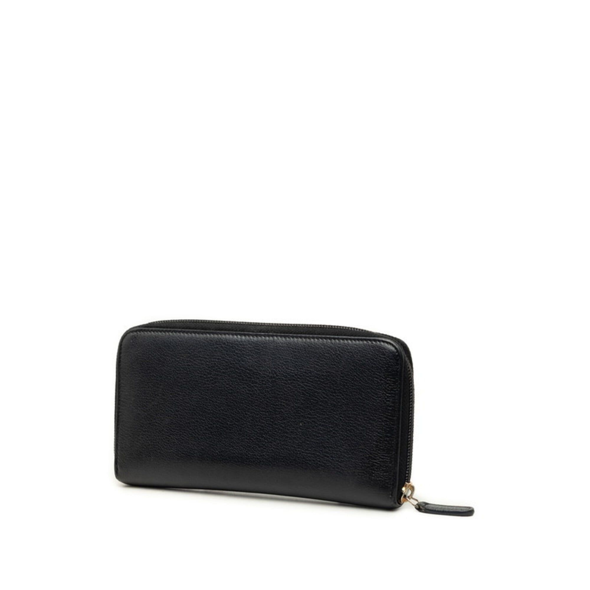 Leather Long Wallet (Bi-Fold) (Pre-Owned) - Chanel - Modalova