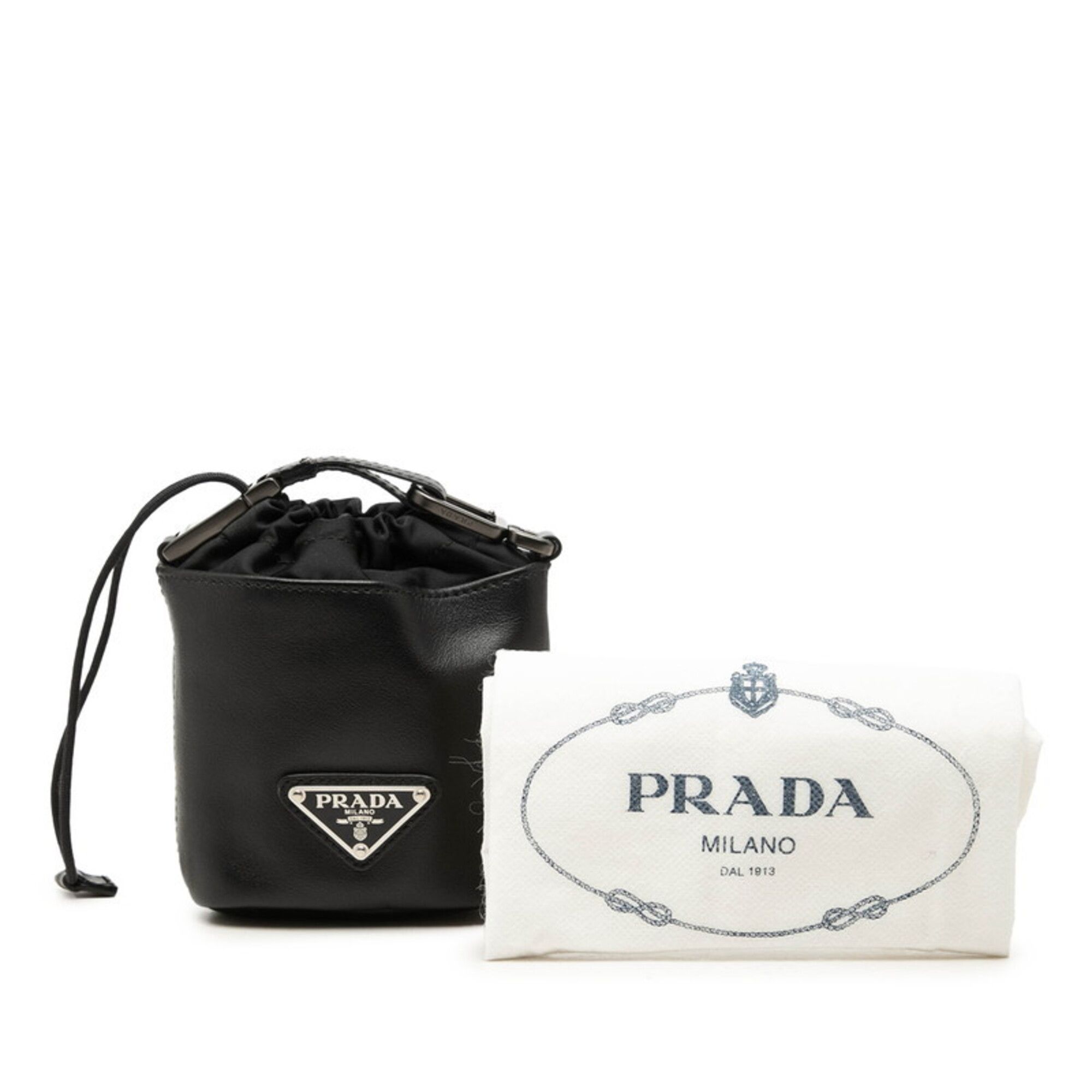 Leather Nylon Handbag Pouch (Pre-Owned) - Prada - Modalova