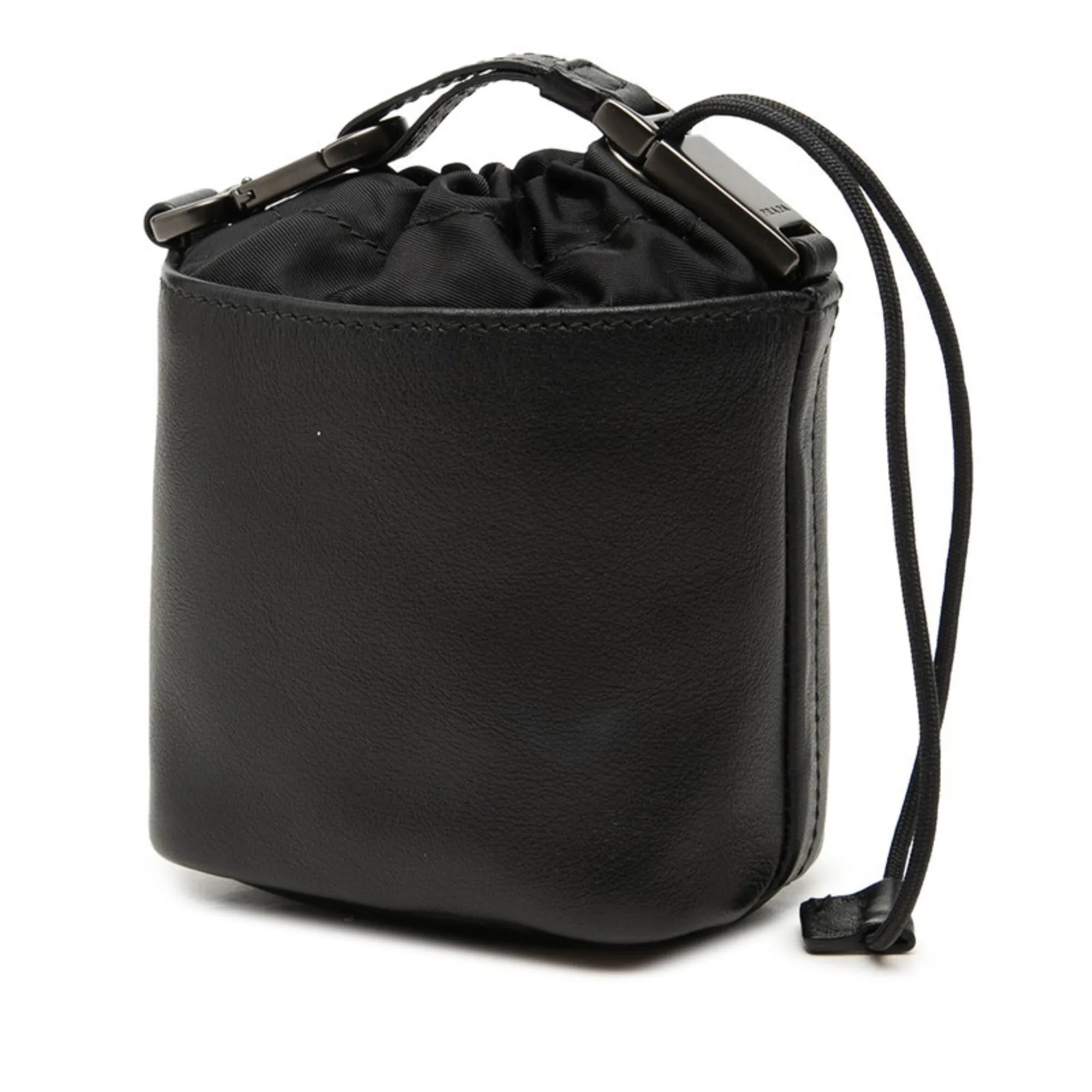 Leather Nylon Handbag Pouch (Pre-Owned) - Prada - Modalova