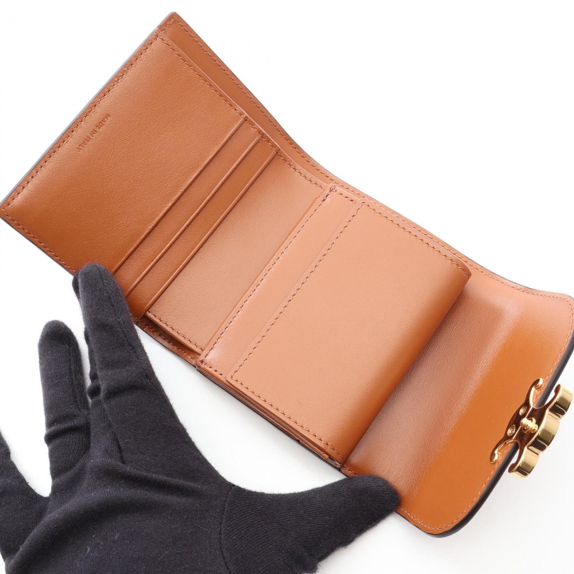 Wool Leather Wallet (Tri-Fold) (Pre-Owned) - Celine - Modalova