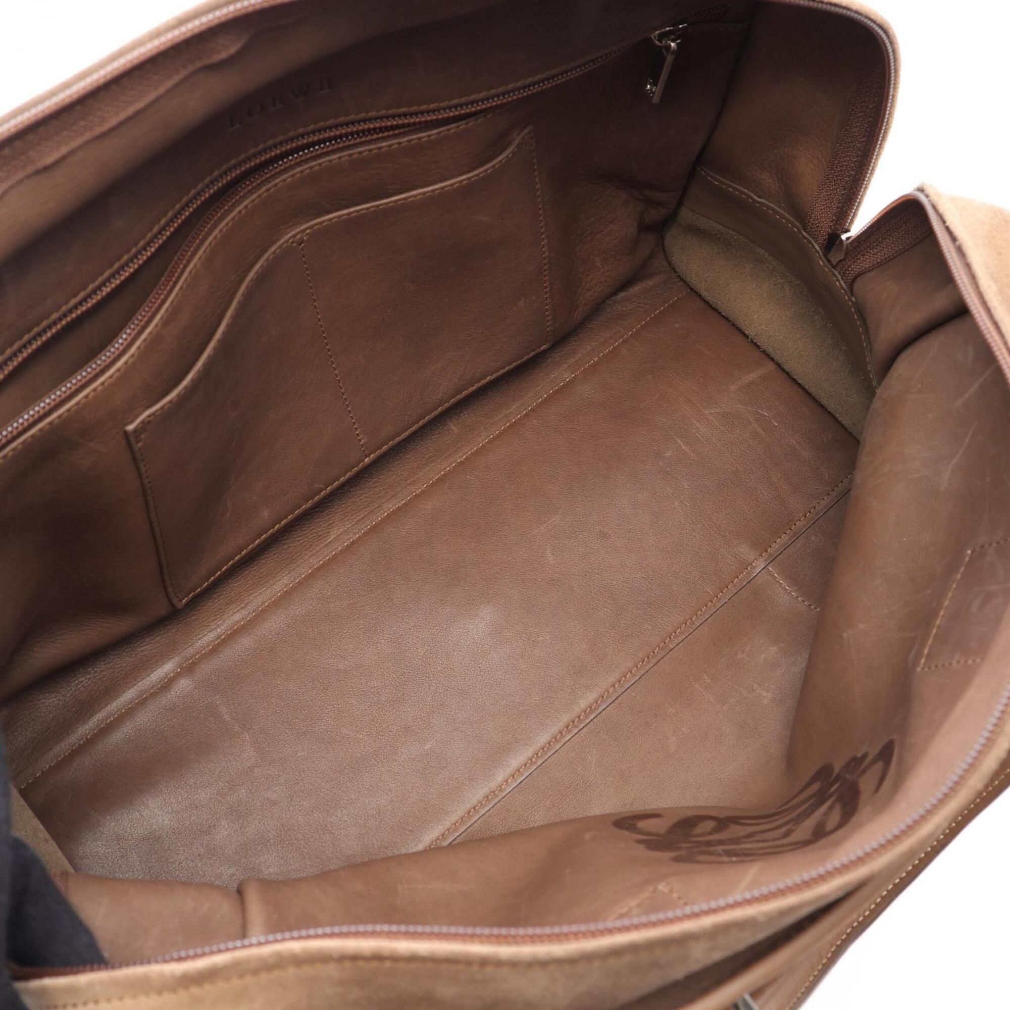 Suede Leather Handbag (Pre-Owned) - Loewe - Modalova