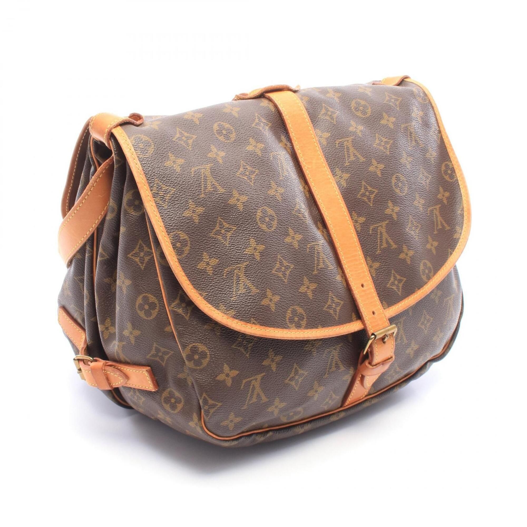 Coated Canvas Leather Handbag Shoulder Bag (Pre-Owned) - Louis Vuitton - Modalova
