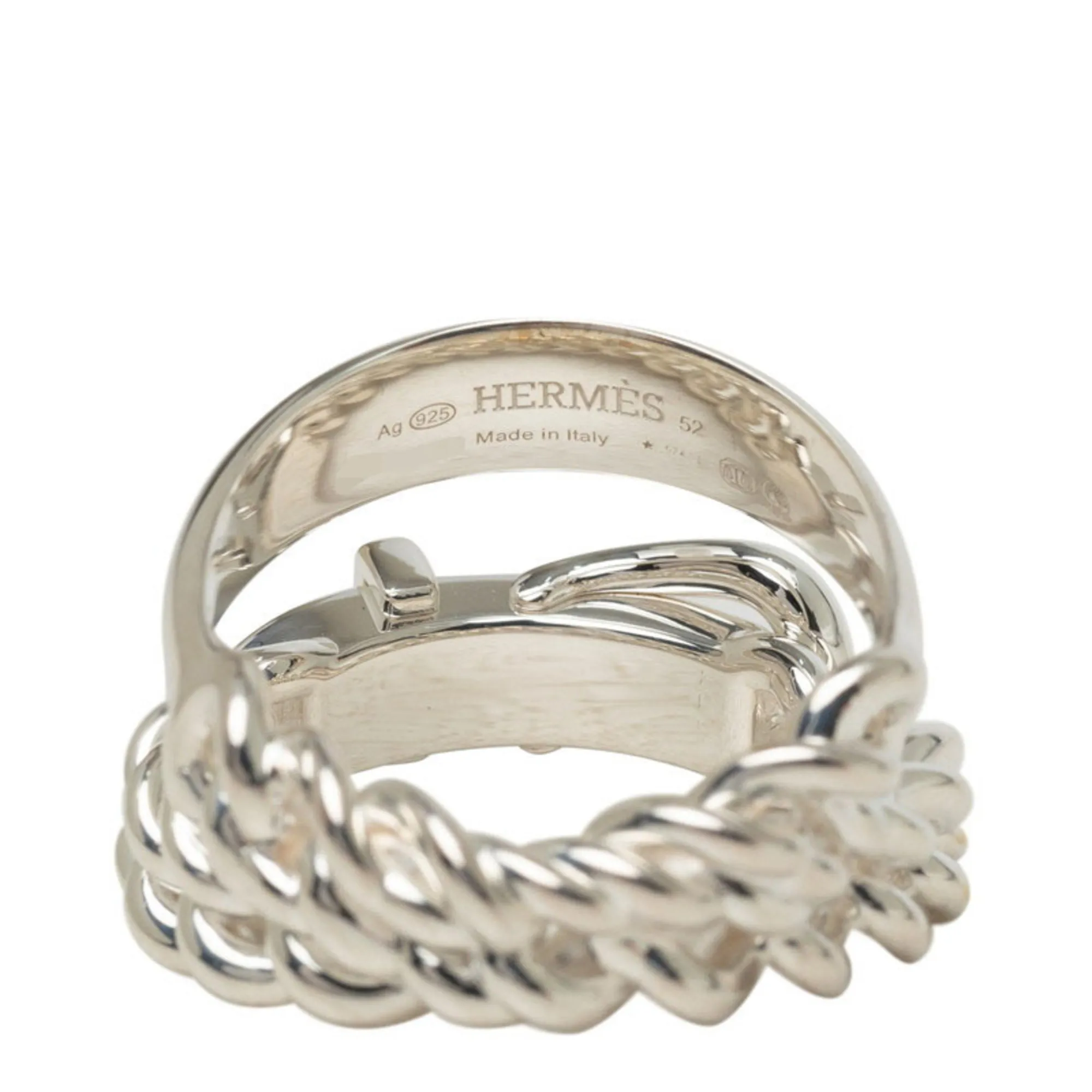 Silver 925 Band Ring (Pre-Owned) - Hermes - Modalova