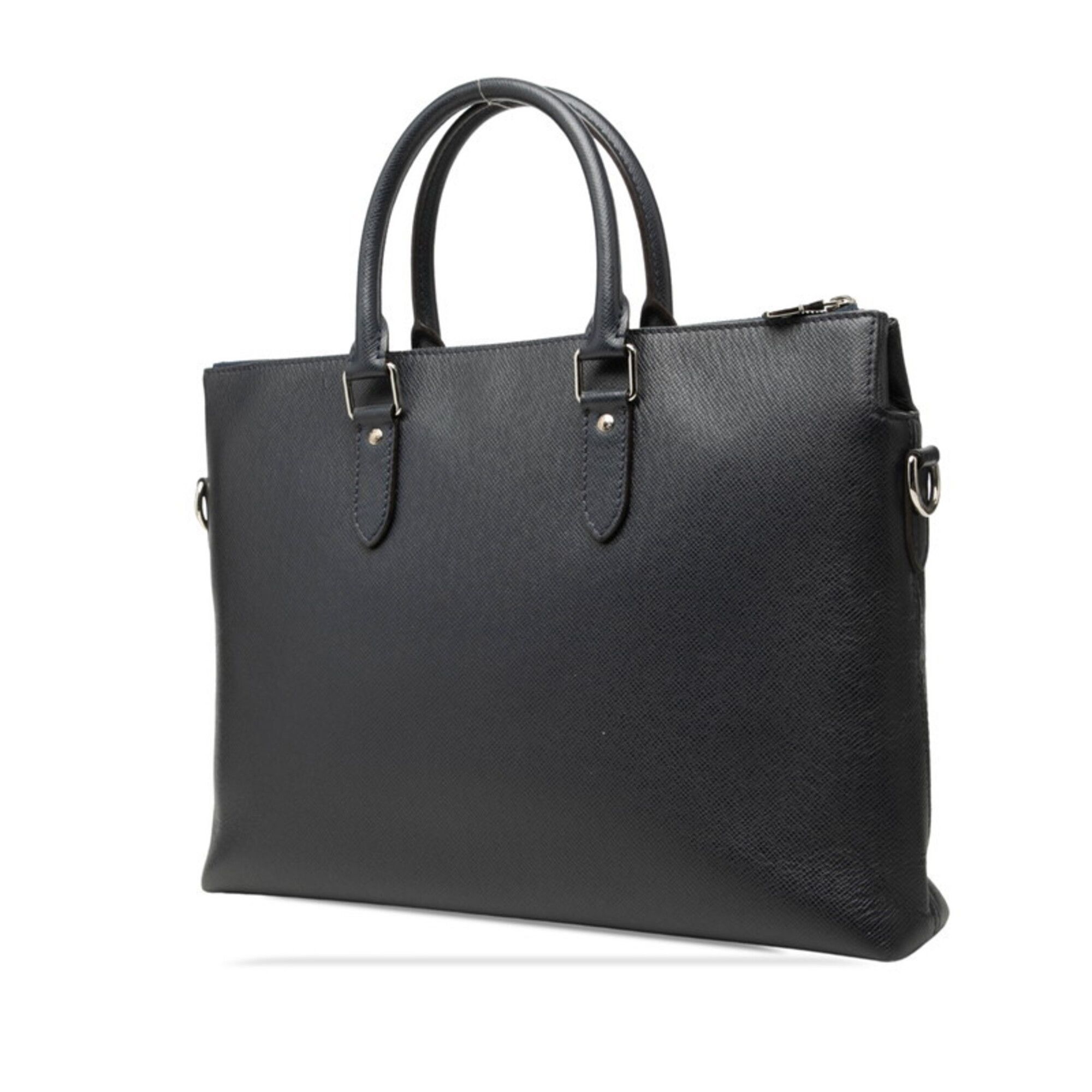Taiga Leather Leather Briefcase Shoulder Bag (Pre-Owned) - Louis Vuitton - Modalova
