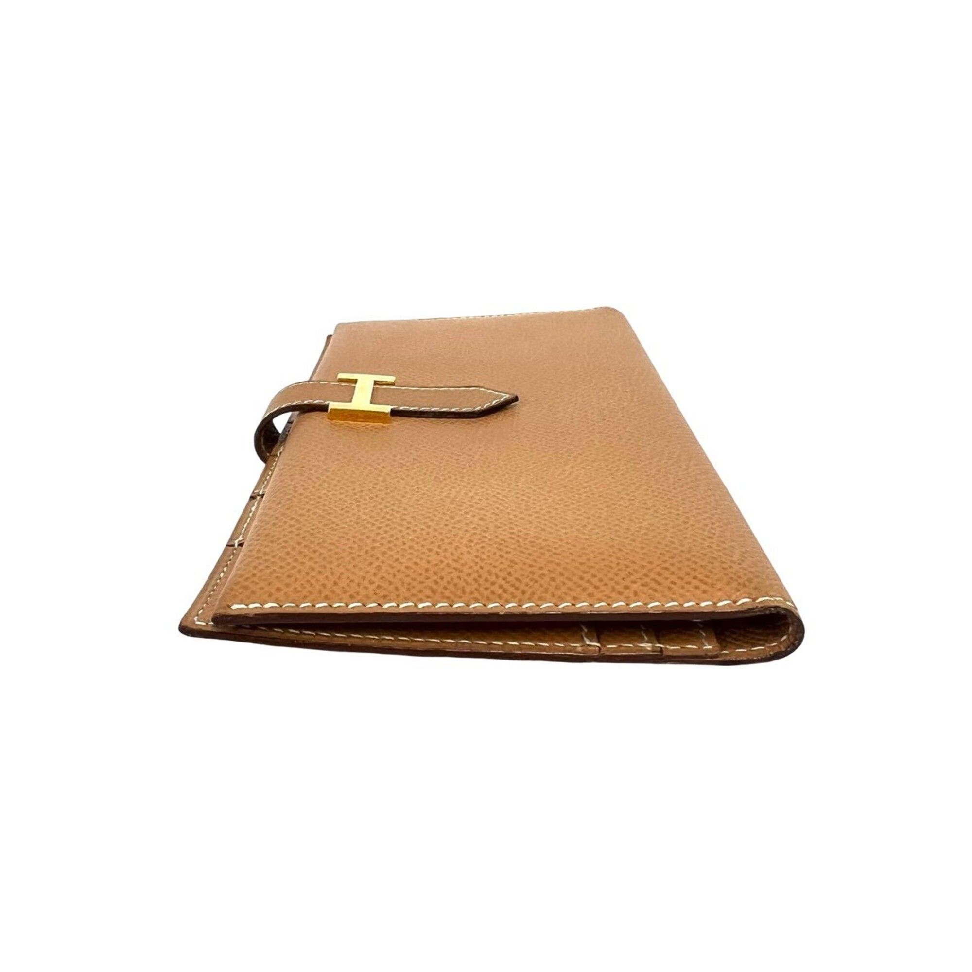 Courchevel Leather Long Wallet (Bi-Fold) (Pre-Owned) - Hermes - Modalova
