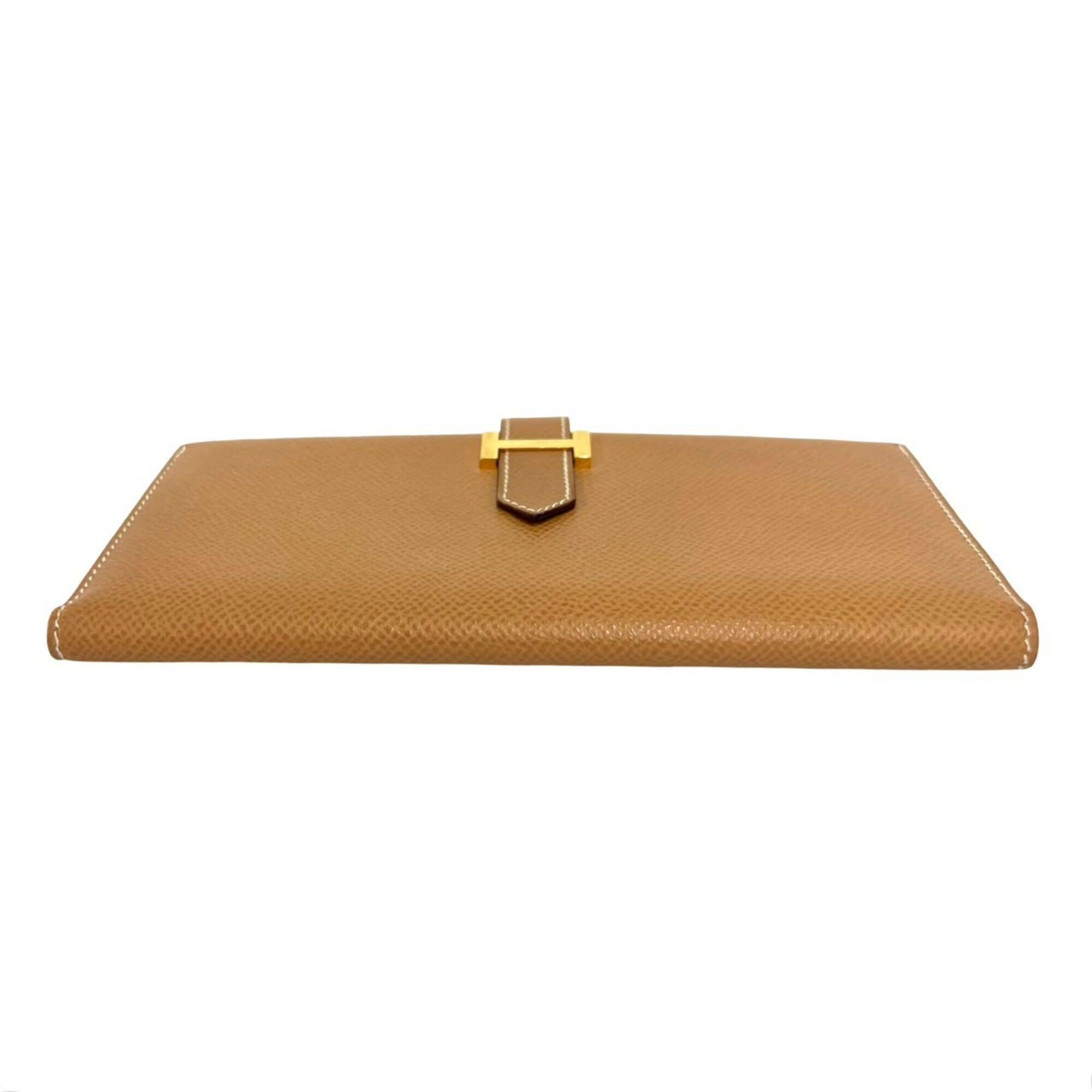 Courchevel Leather Long Wallet (Bi-Fold) (Pre-Owned) - Hermes - Modalova