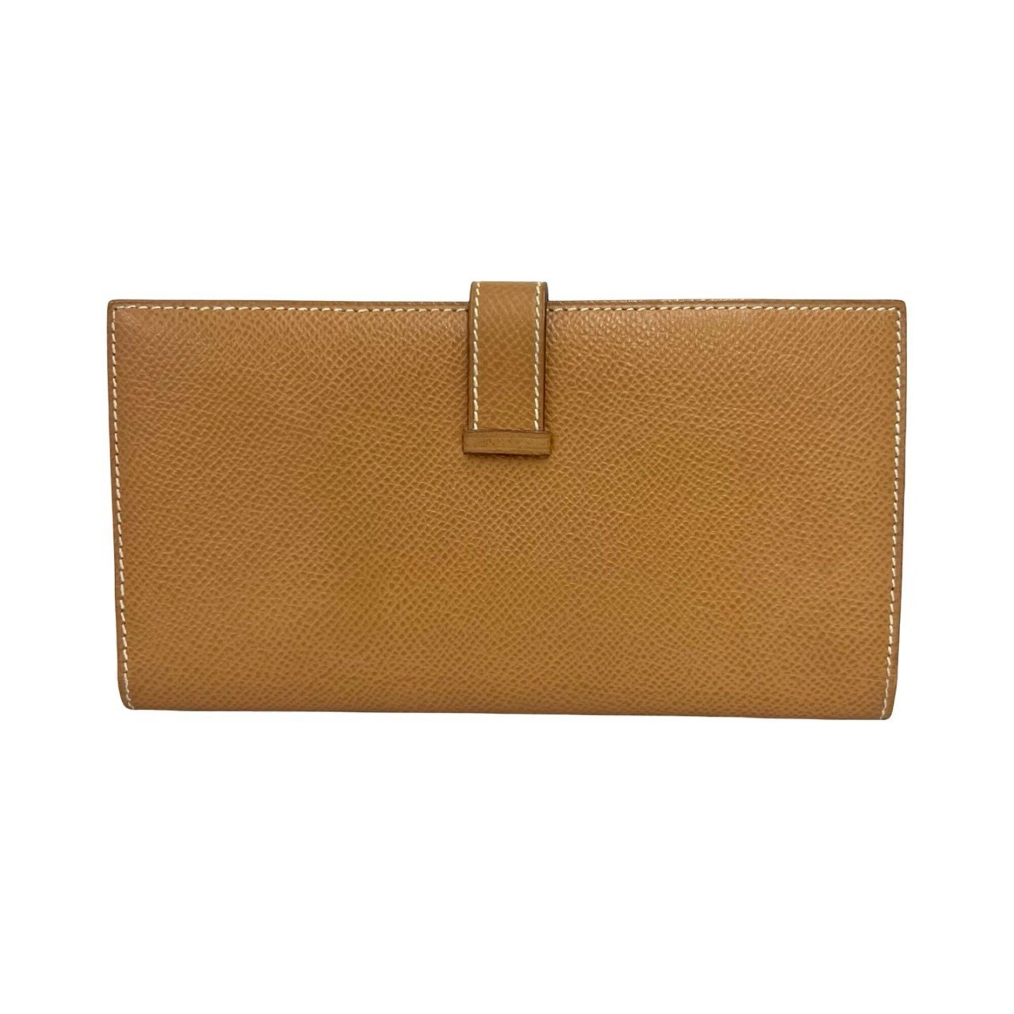 Courchevel Leather Long Wallet (Bi-Fold) (Pre-Owned) - Hermes - Modalova