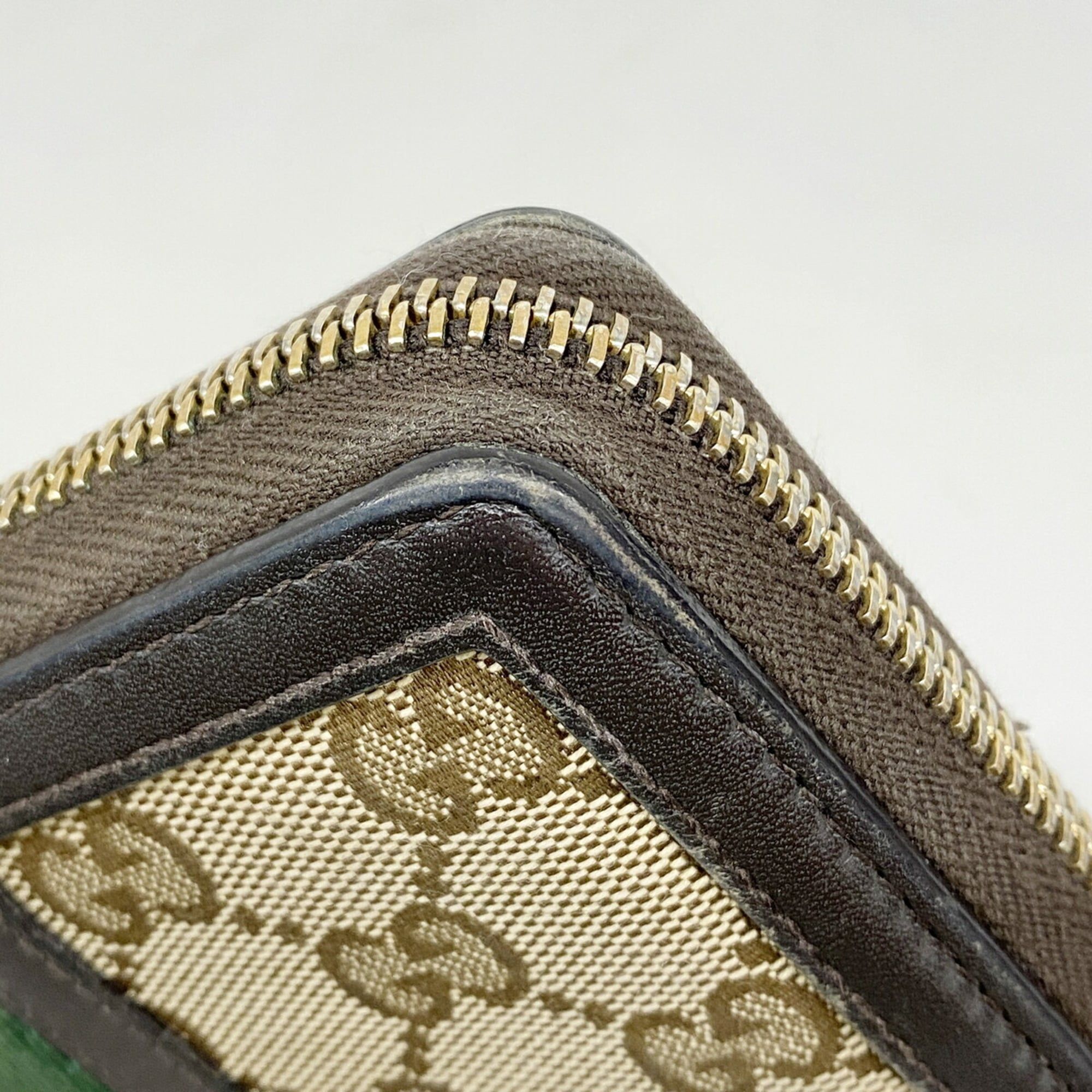 Canvas Leather Long Wallet (Bi-Fold) (Pre-Owned) - Gucci - Modalova