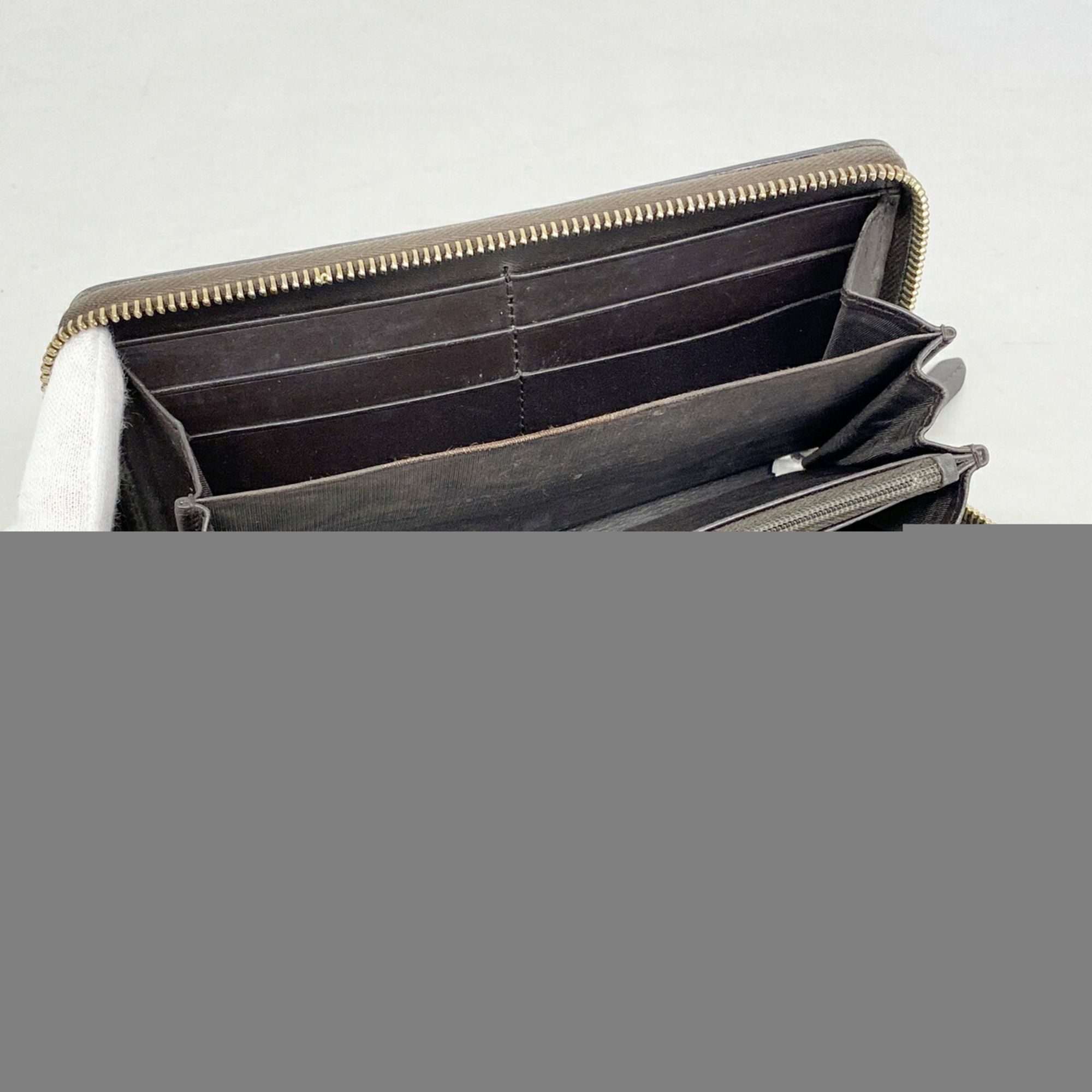 Canvas Leather Long Wallet (Bi-Fold) (Pre-Owned) - Gucci - Modalova