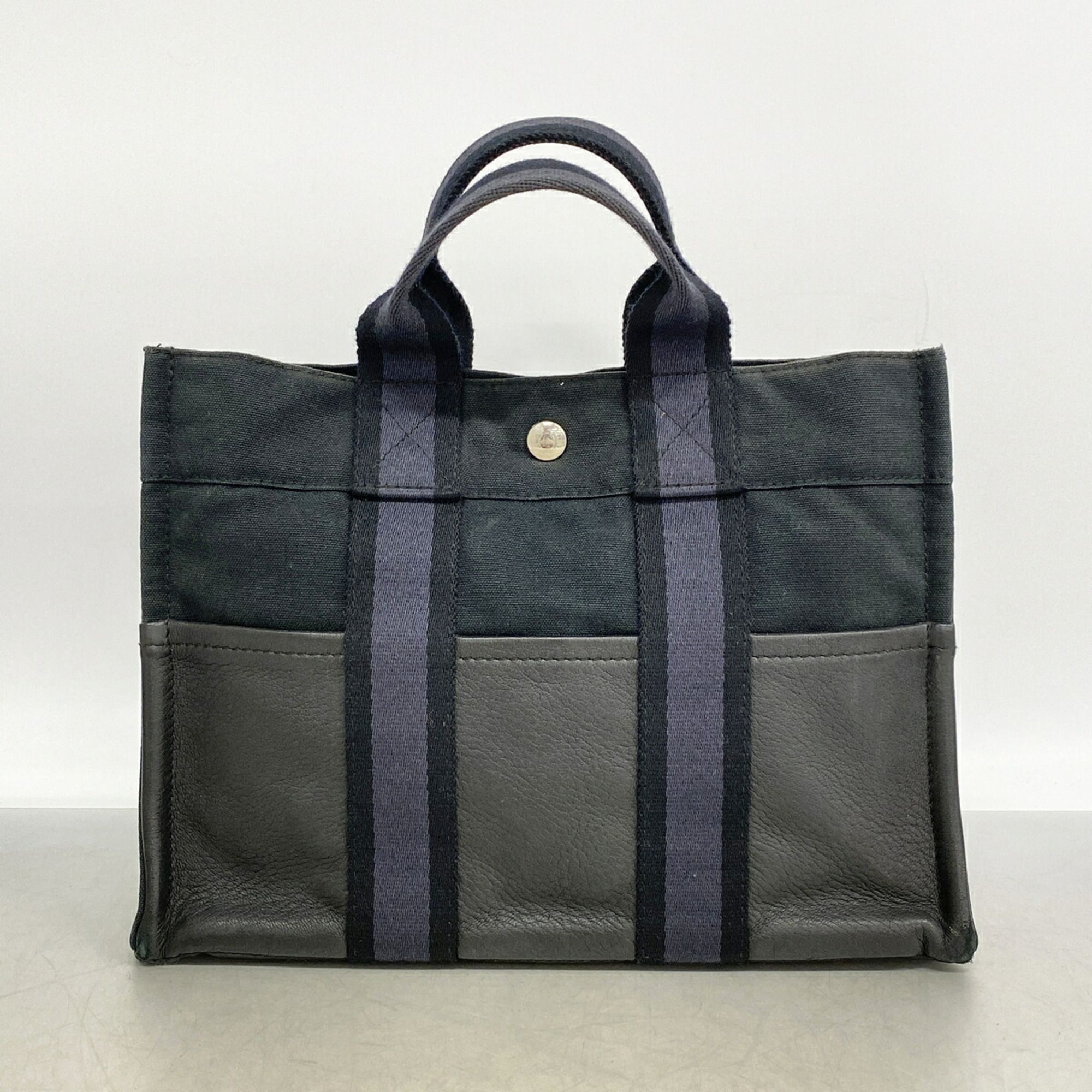 Canvas Leather Handbag (Pre-Owned) - Hermes - Modalova