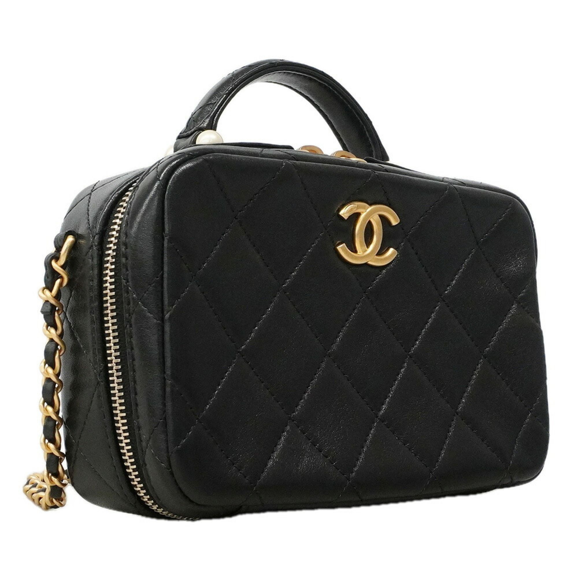 Leather Vanity Bag (Pre-Owned) - Chanel - Modalova