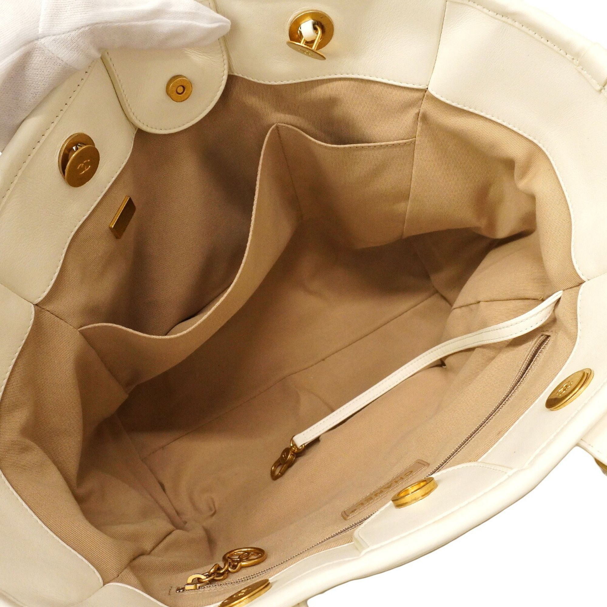 Leather Tote Bag (Pre-Owned) - Chanel - Modalova
