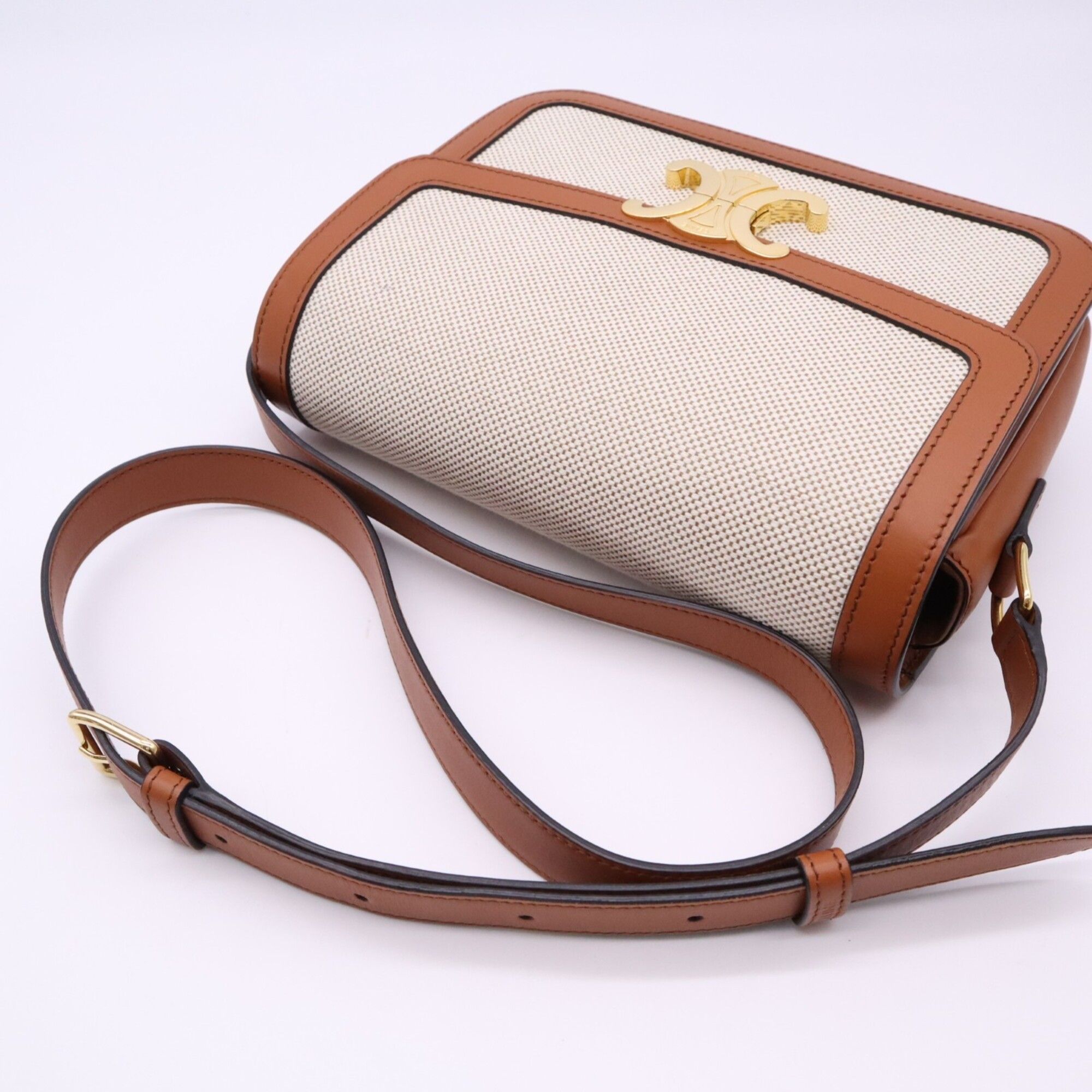 Canvas Leather Shoulder Bag (Pre-Owned) - Celine - Modalova