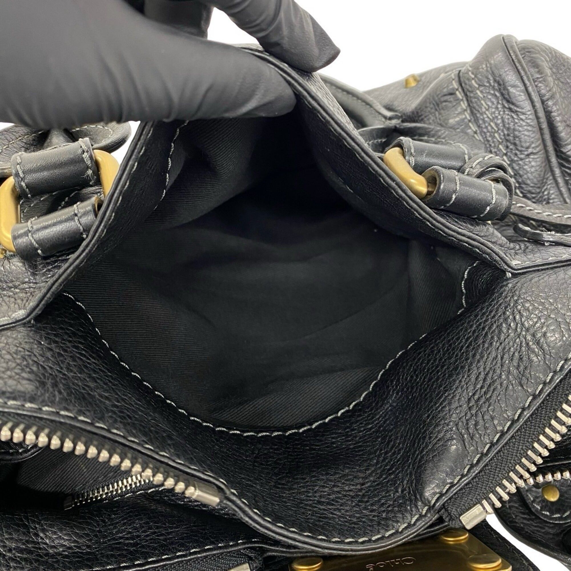 Leather Boston Bag Handbag (Pre-Owned) - Chloé - Modalova