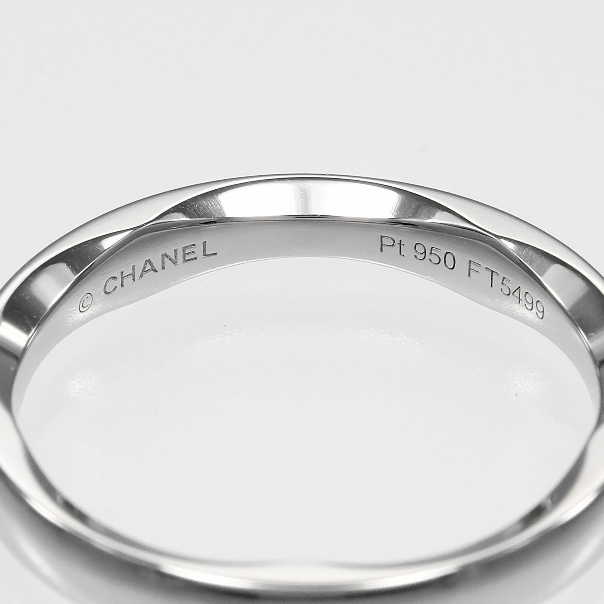 Platinum 950 Band Ring (Pre-Owned) - Chanel - Modalova