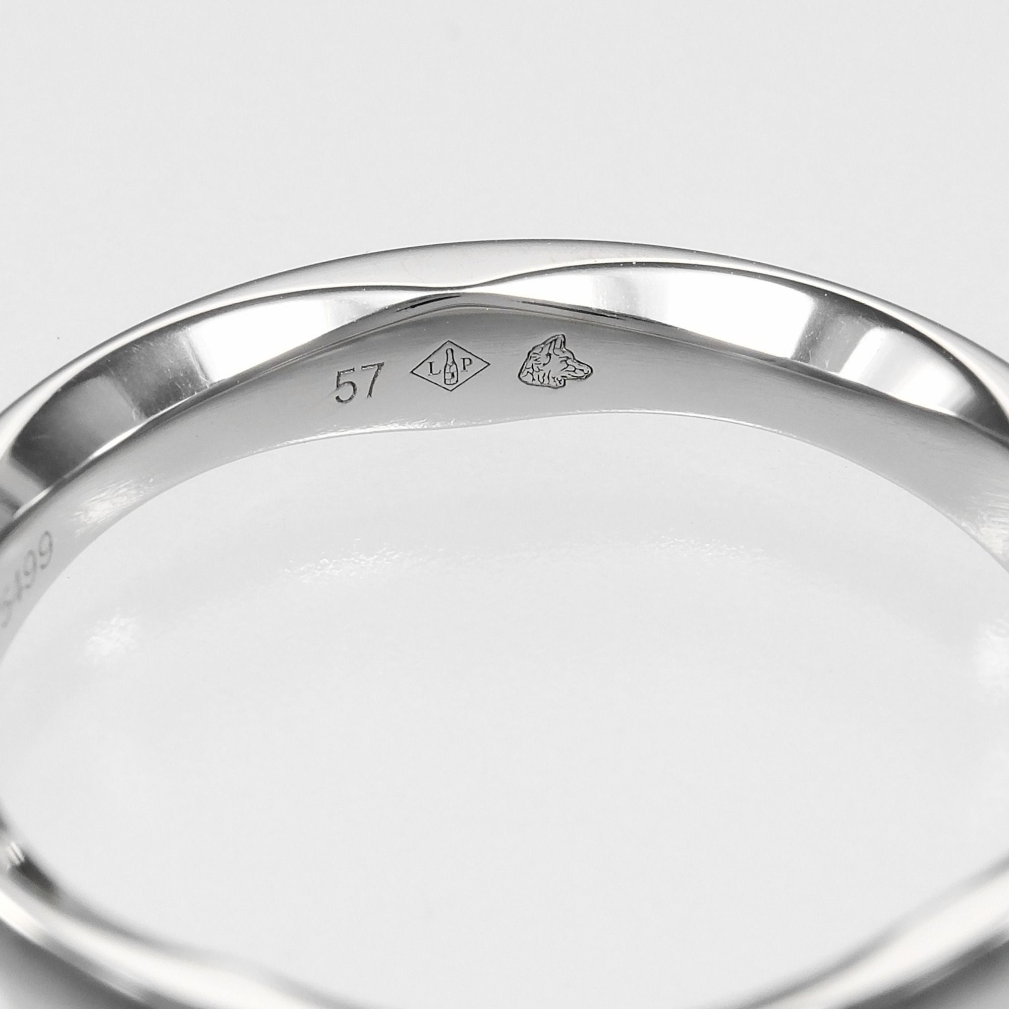 Platinum 950 Band Ring (Pre-Owned) - Chanel - Modalova
