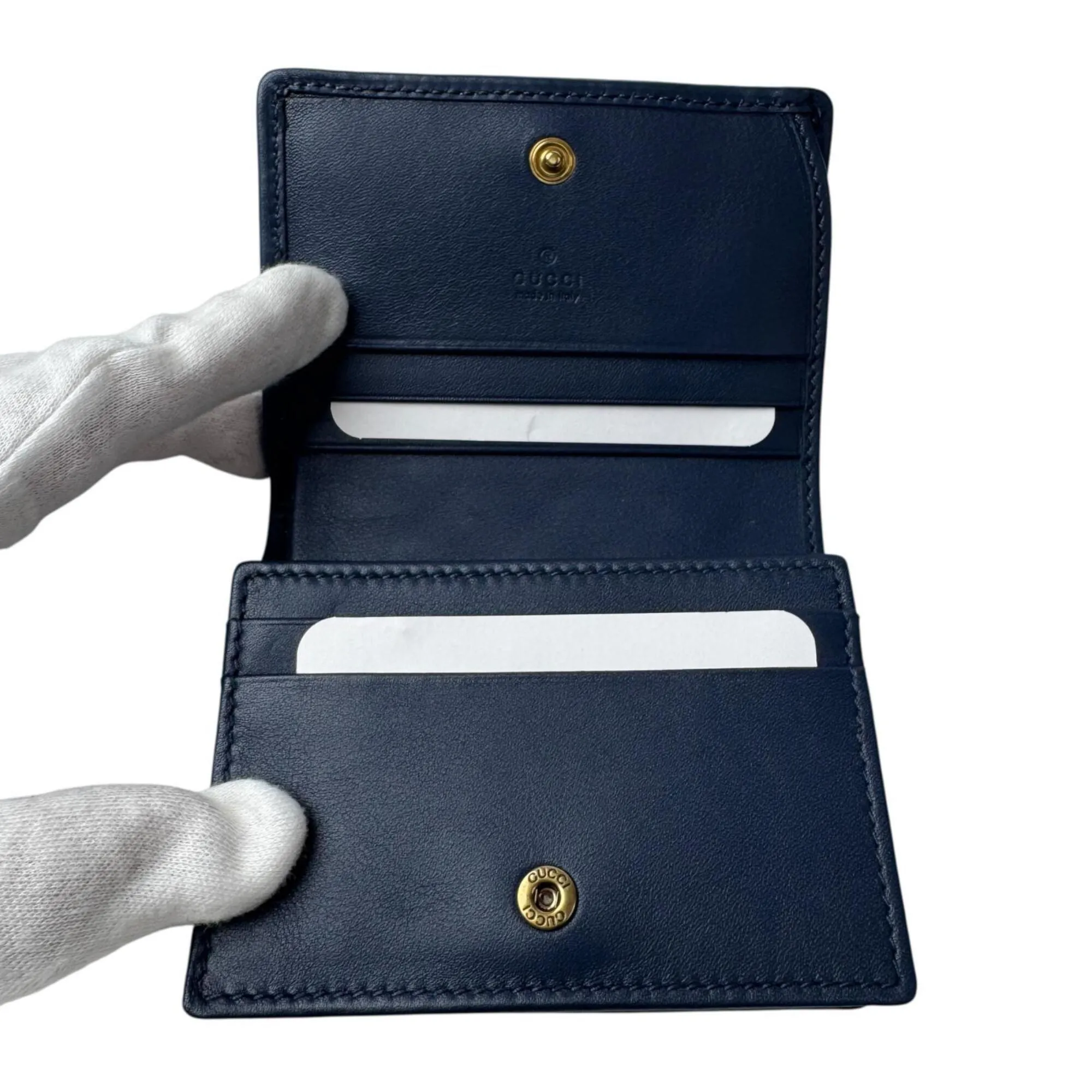 Canvas Leather Wallet (Bi-Fold) (Pre-Owned) - Gucci - Modalova