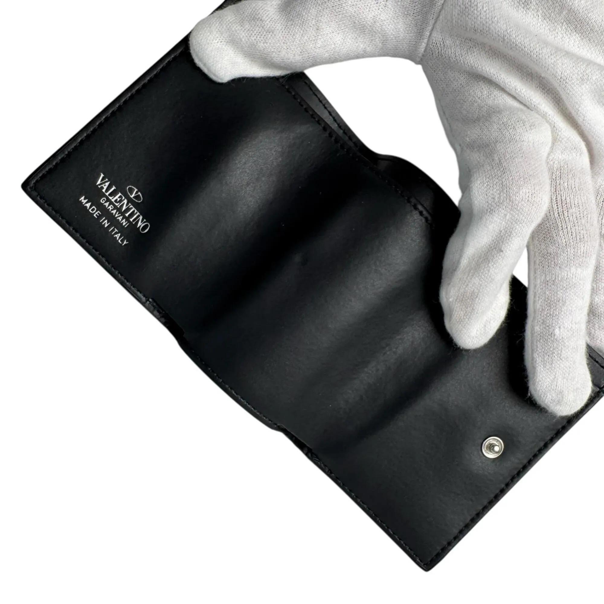 Leather Wallet (Tri-Fold) (Pre-Owned) - Valentino Garavani - Modalova