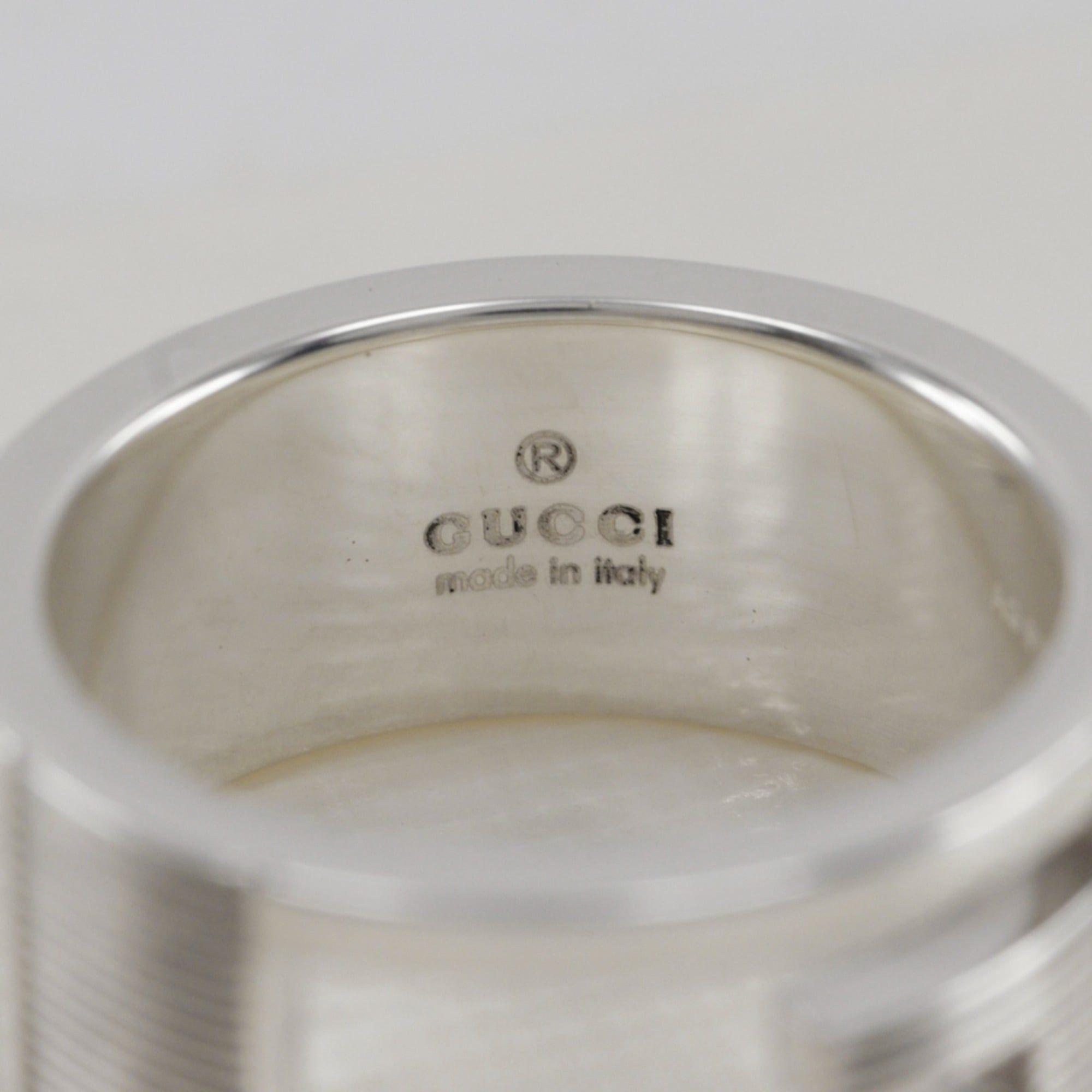 Silver 925 Band Ring (Pre-Owned) - Gucci - Modalova