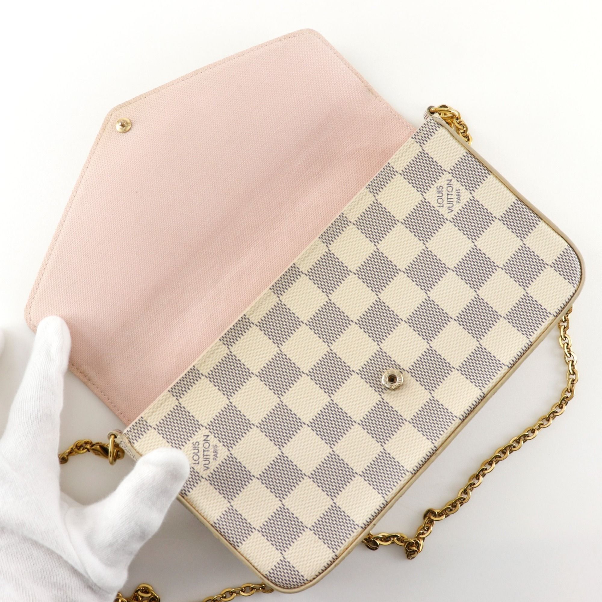 Damier Azur Canvas Shoulder Bag (Pre-Owned) - Louis Vuitton - Modalova