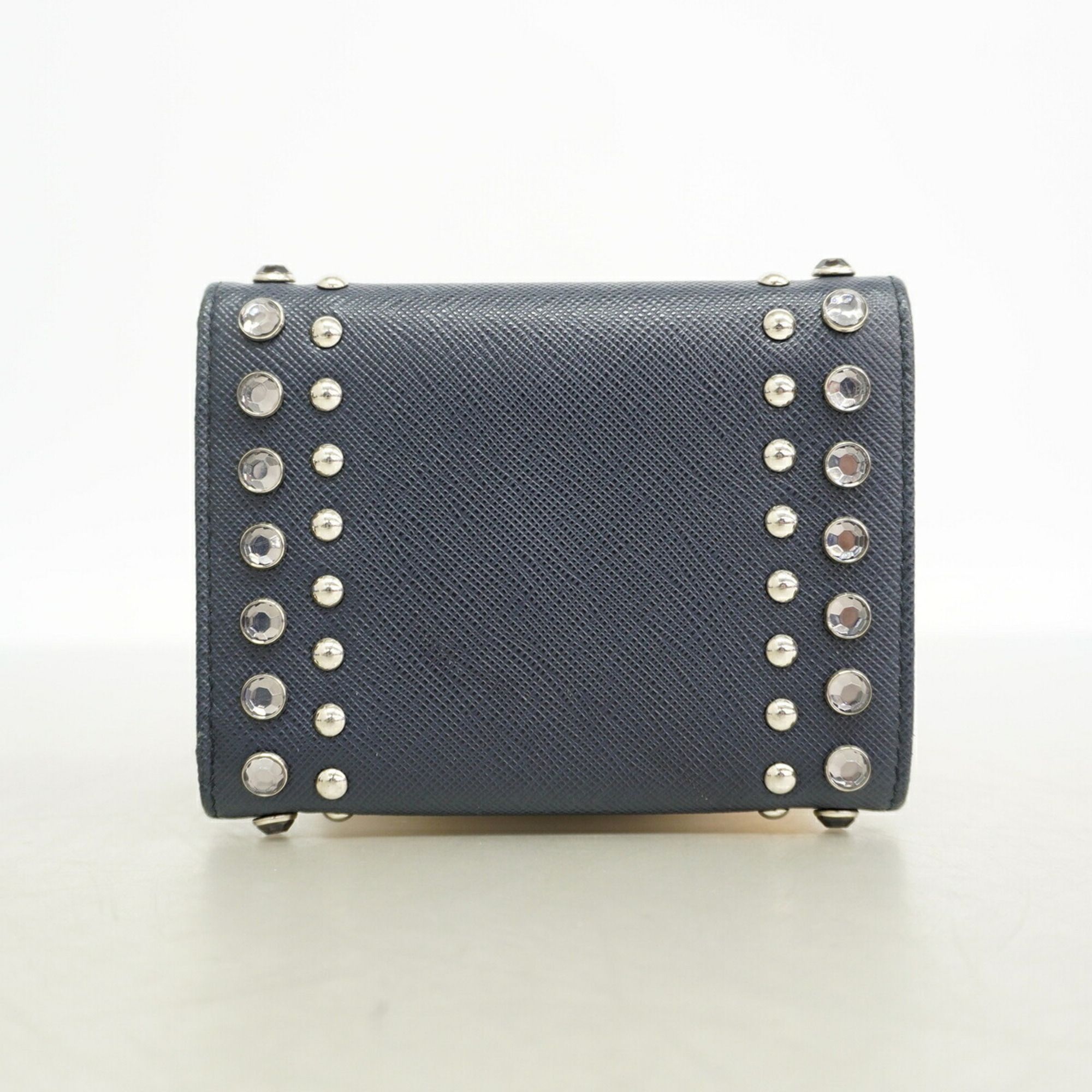 Leather Wallet (Tri-Fold) (Pre-Owned) - Prada - Modalova