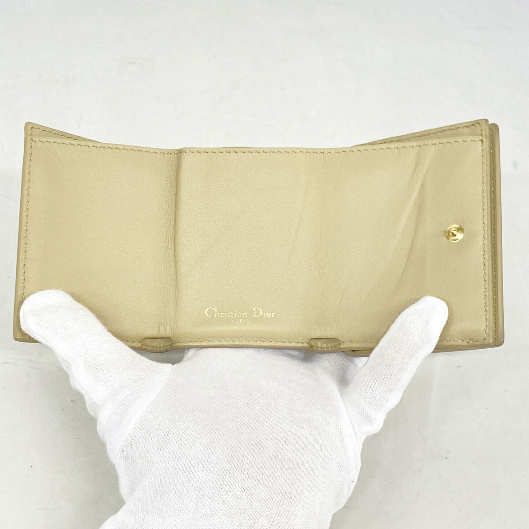 Leather Wallet (Tri-Fold) (Pre-Owned) - Christian Dior - Modalova