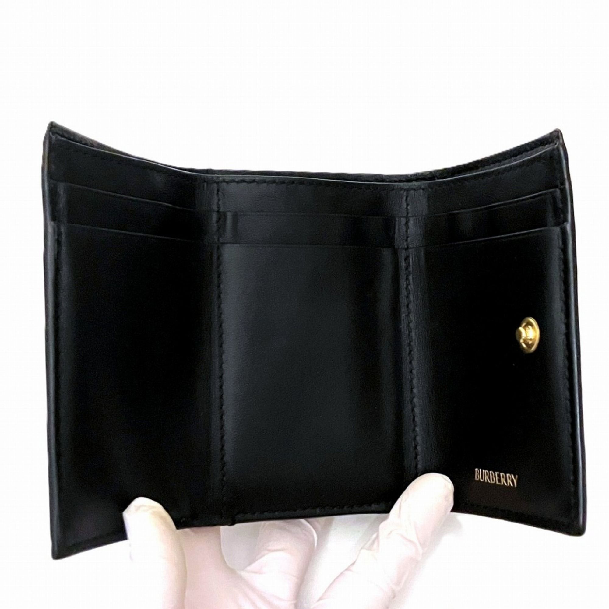 Leather Wallet (Tri-Fold) (Pre-Owned) - Burberry - Modalova