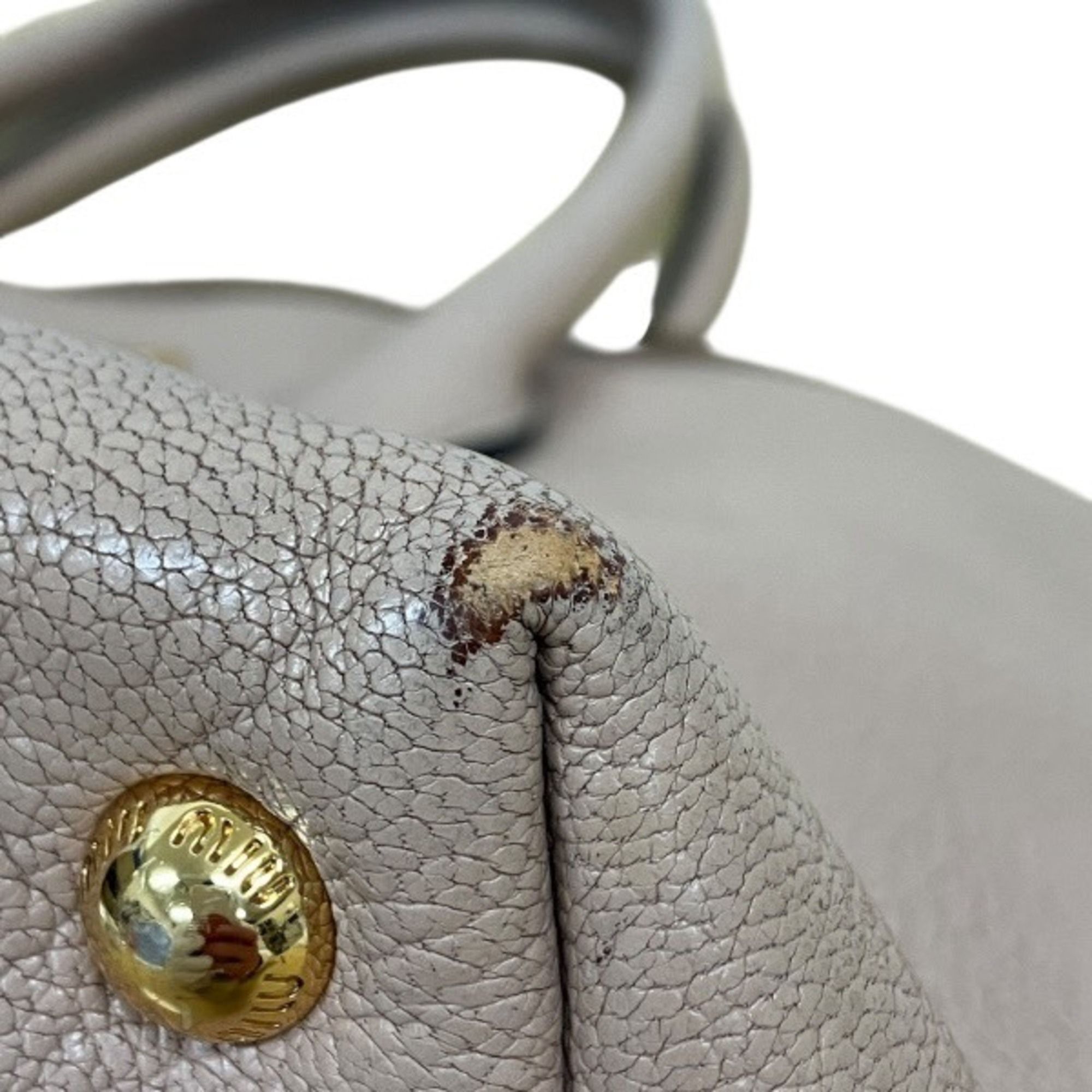 Leather Handbag (Pre-Owned) - Miu Miu - Modalova