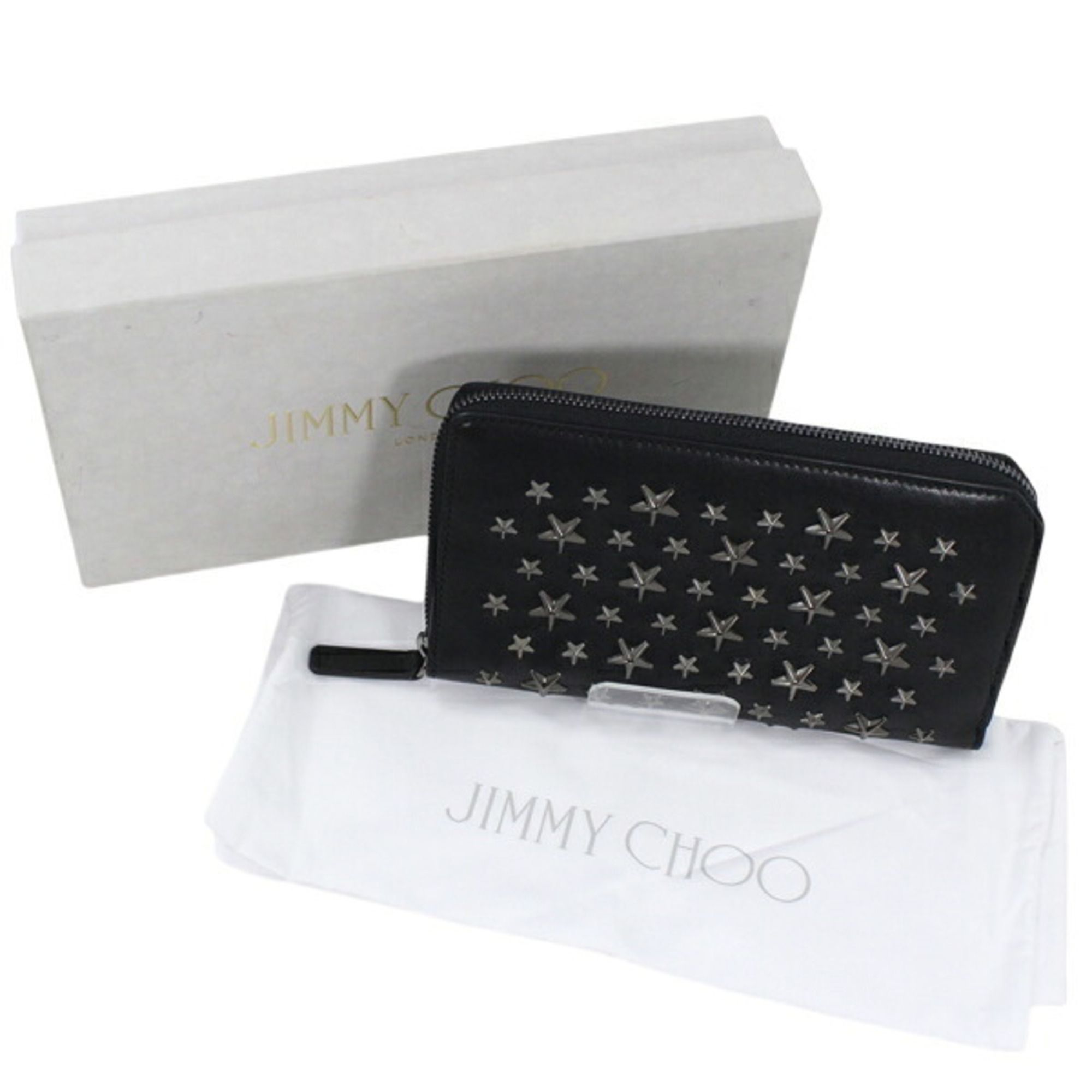 Leather Long Wallet (Bi-Fold) (Pre-Owned) - Jimmy Choo - Modalova