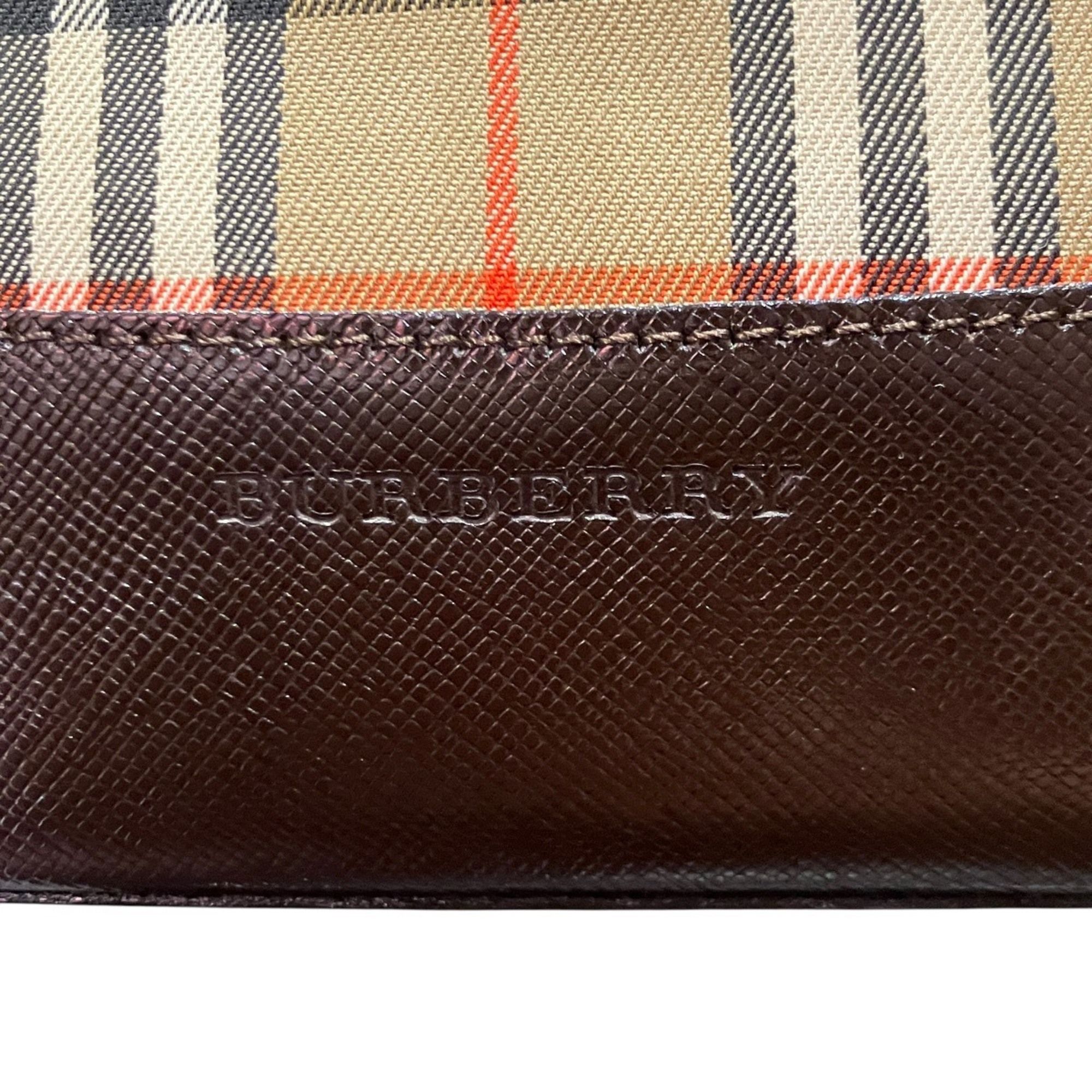 Canvas Leather Handbag (Pre-Owned) - Burberry - Modalova