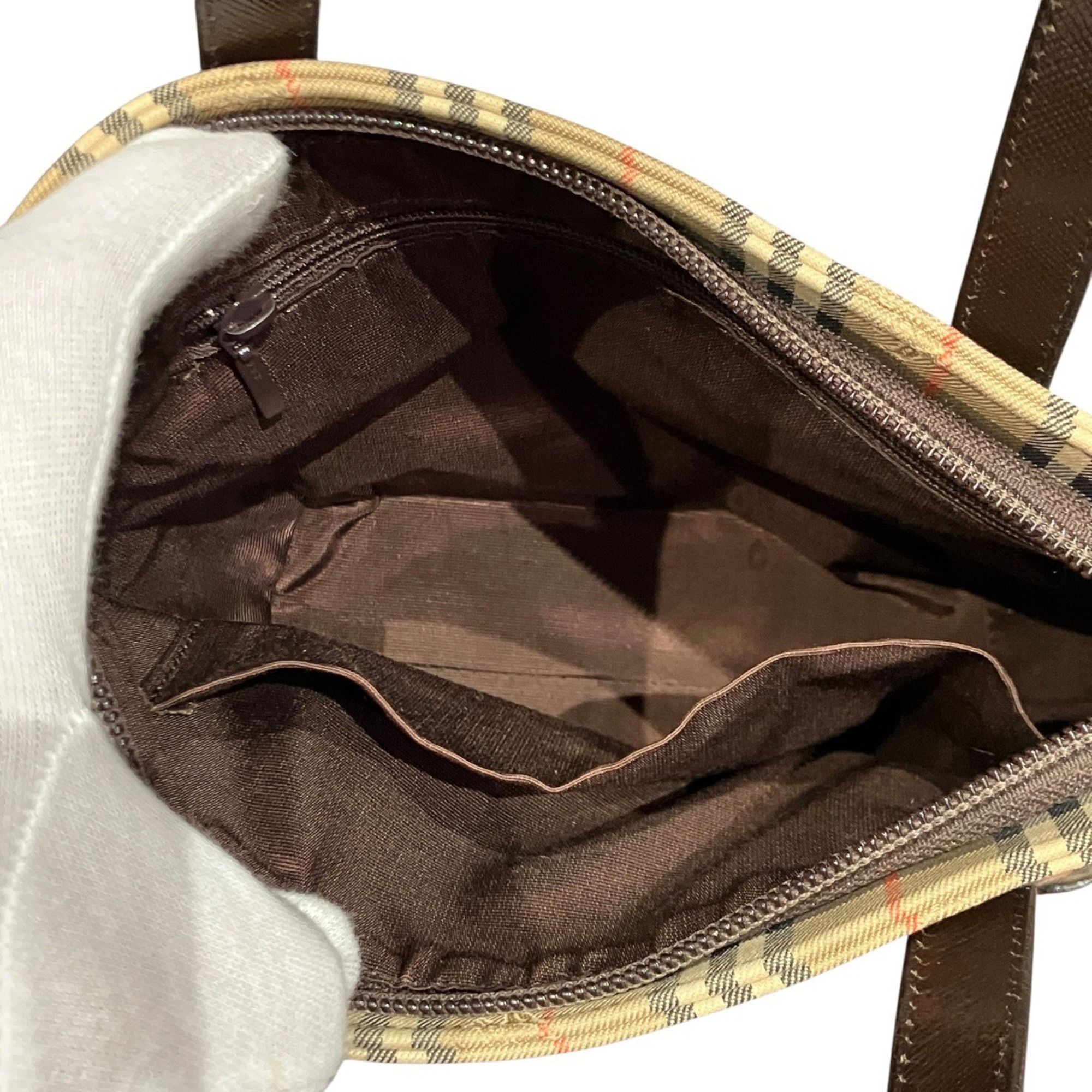 Canvas Leather Handbag (Pre-Owned) - Burberry - Modalova