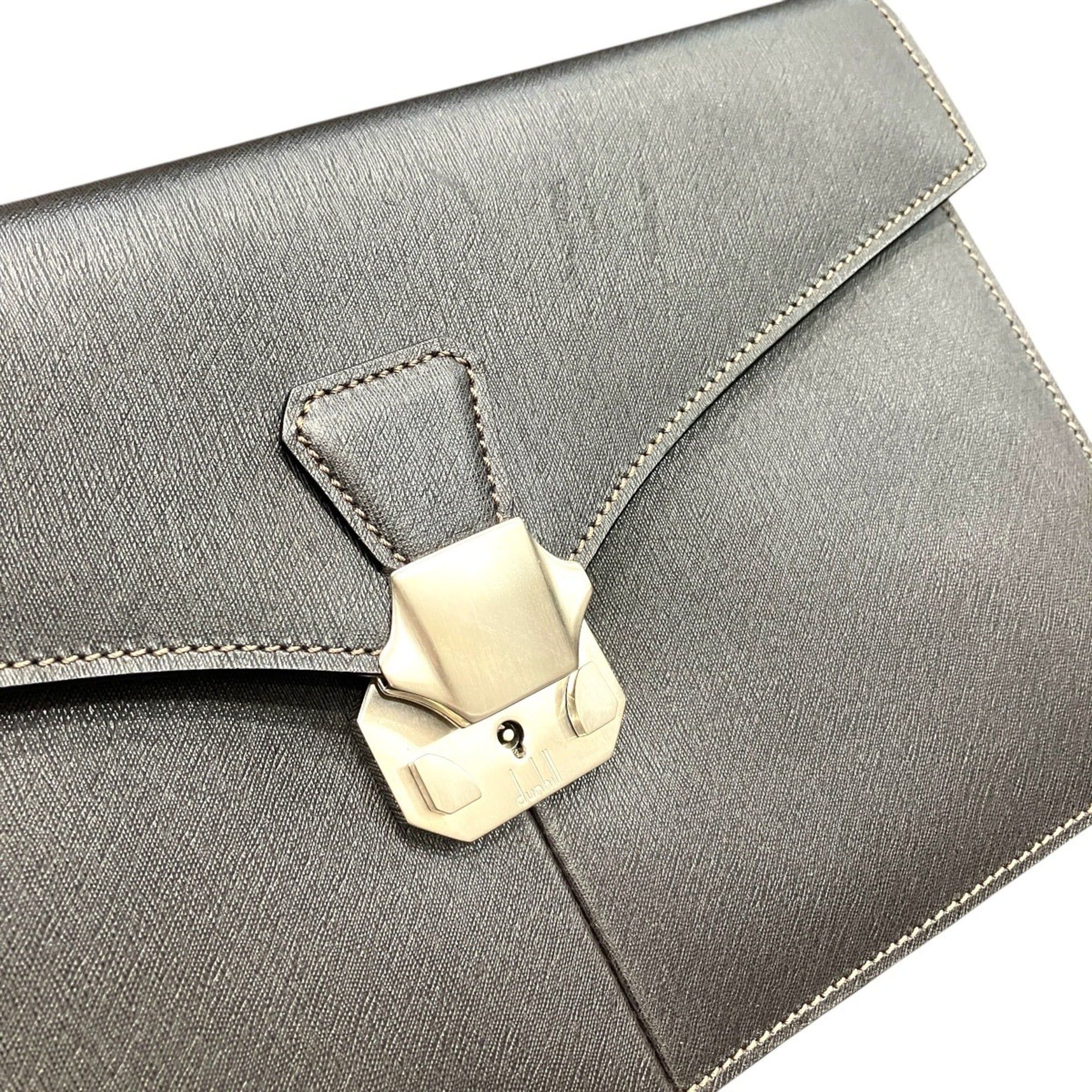 Leather Clutch Bag (Pre-Owned) - Dunhill - Modalova