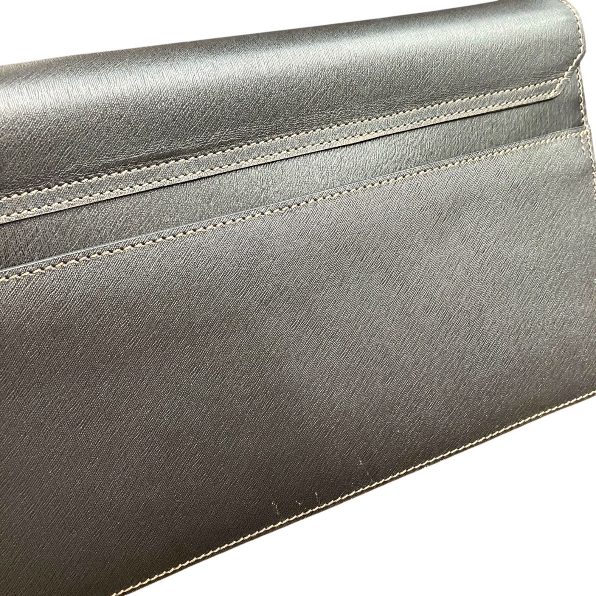 Leather Clutch Bag (Pre-Owned) - Dunhill - Modalova