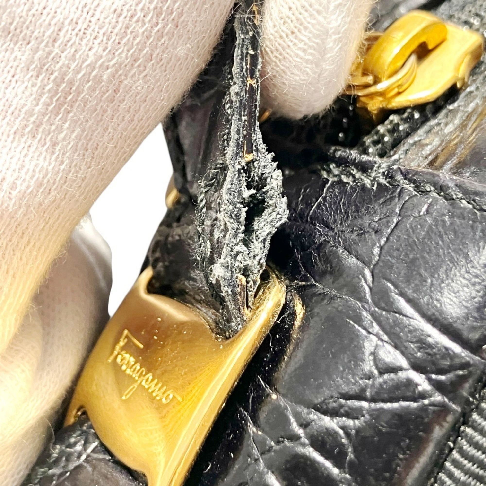 Leather Shoulder Bag (Pre-Owned) - Salvatore Ferragamo - Modalova