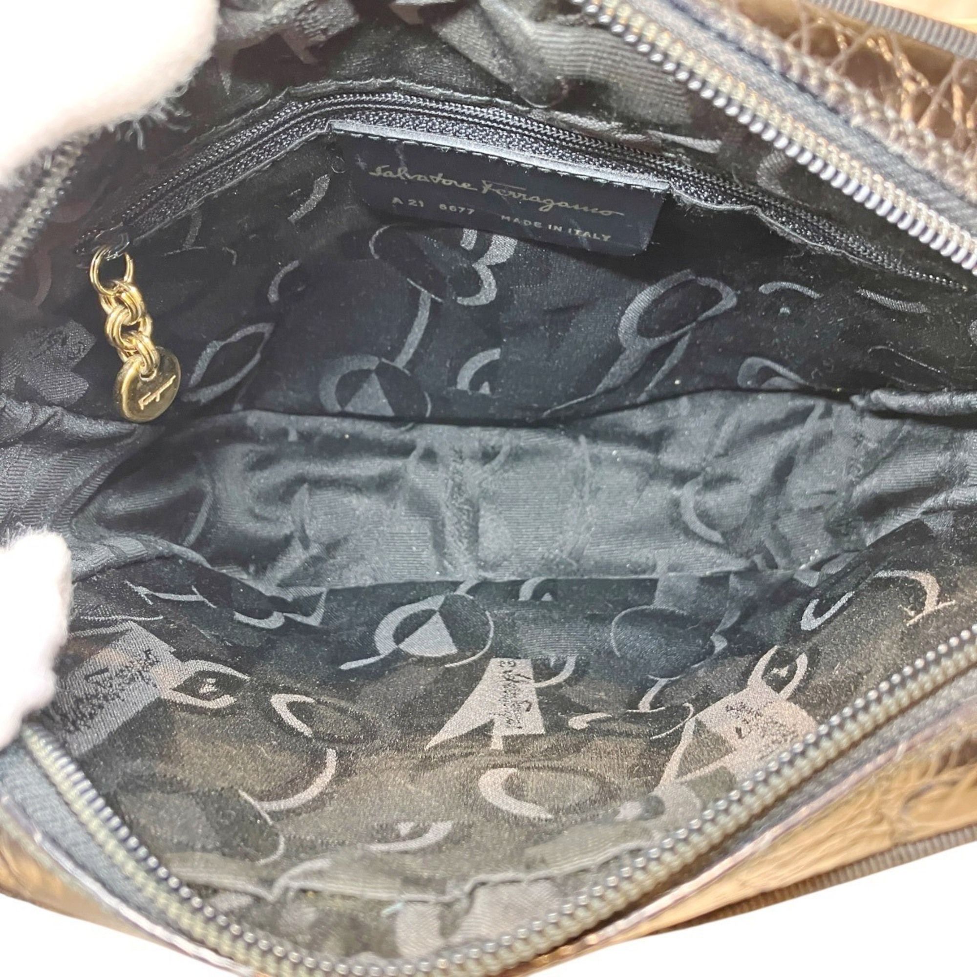Leather Shoulder Bag (Pre-Owned) - Salvatore Ferragamo - Modalova