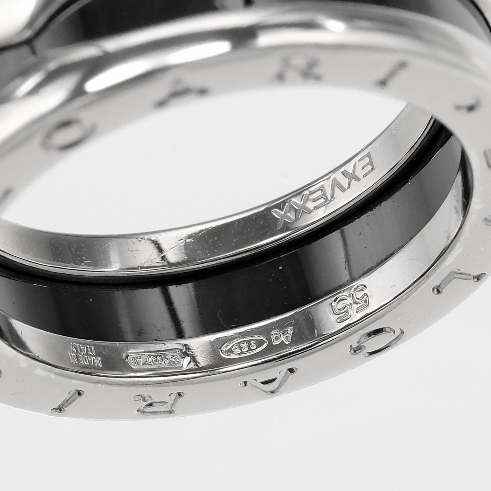 B.Zero1 Ceramic Silver 925 Band Ring (Pre-Owned) - Bvlgari - Modalova