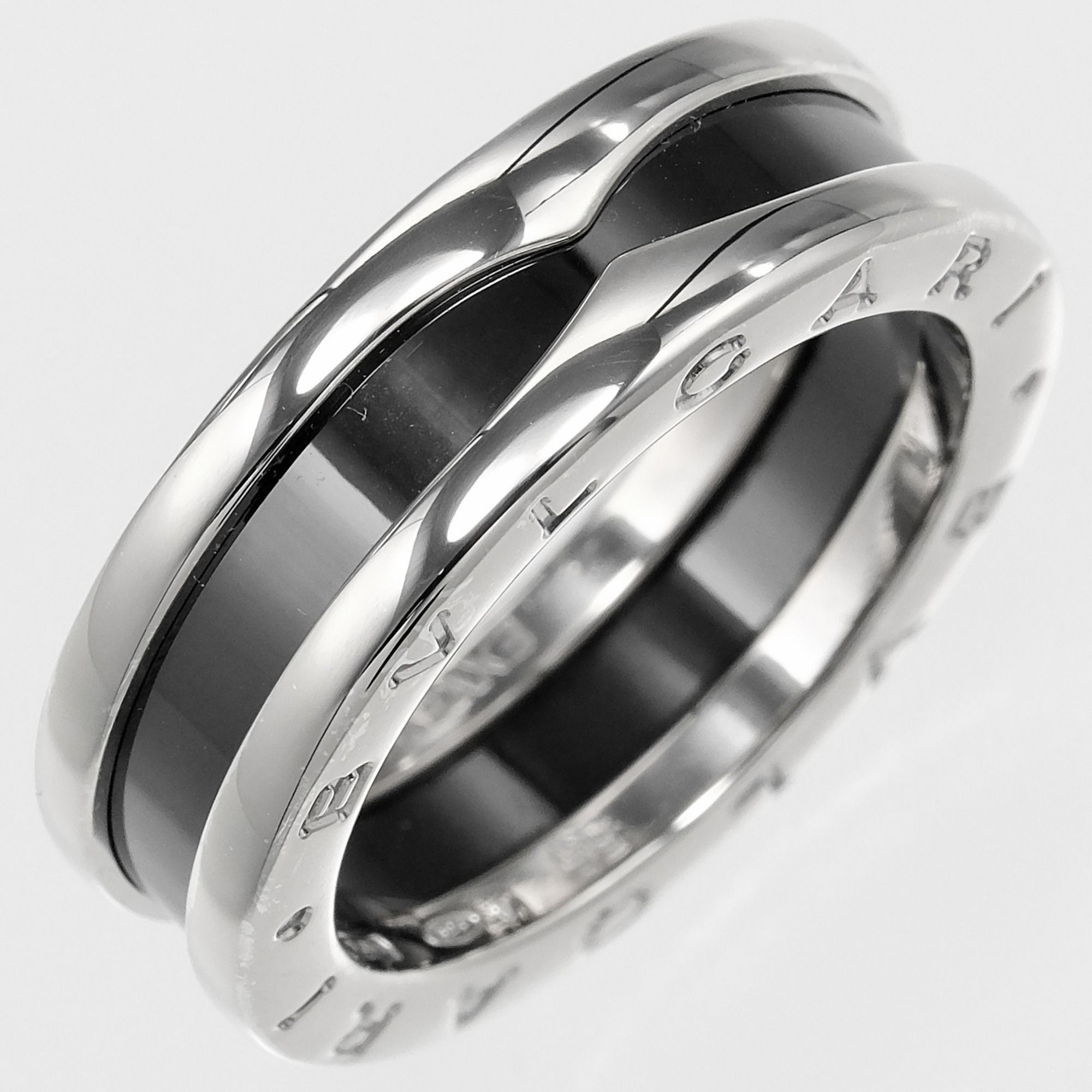 B.Zero1 Ceramic Silver 925 Band Ring (Pre-Owned) - Bvlgari - Modalova