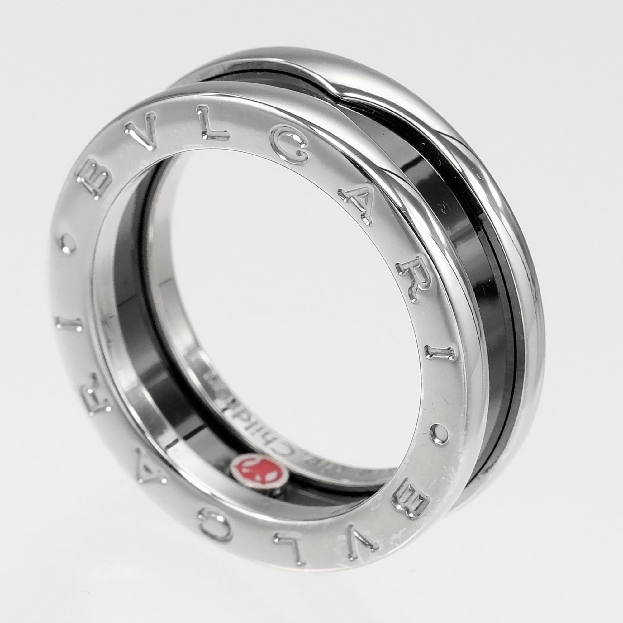 B.Zero1 Ceramic Silver 925 Band Ring (Pre-Owned) - Bvlgari - Modalova