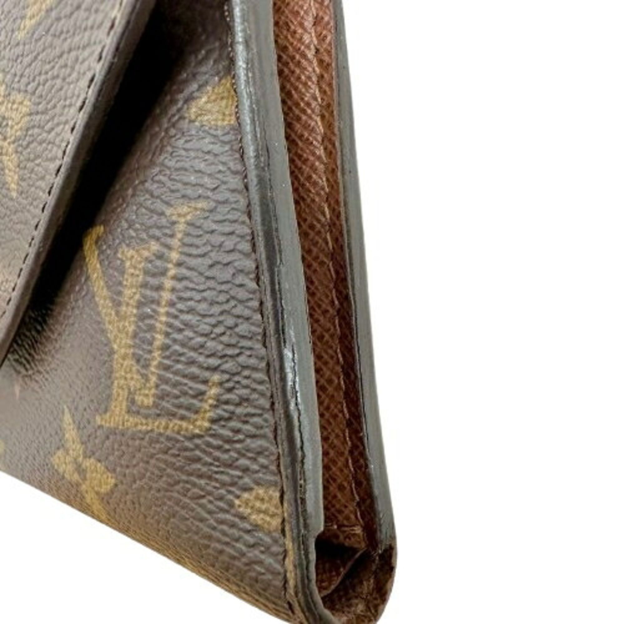Monogram Leather Wallet (Tri-Fold) (Pre-Owned) - Louis Vuitton - Modalova