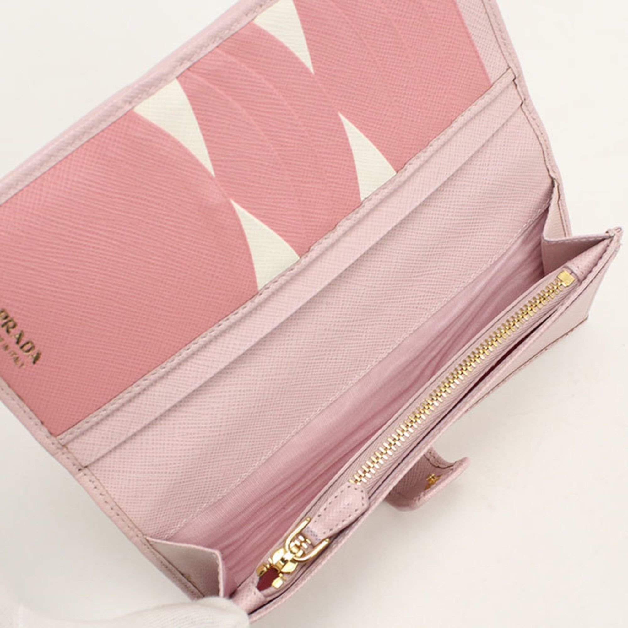 Leather Long Wallet (Bi-Fold) (Pre-Owned) - Prada - Modalova