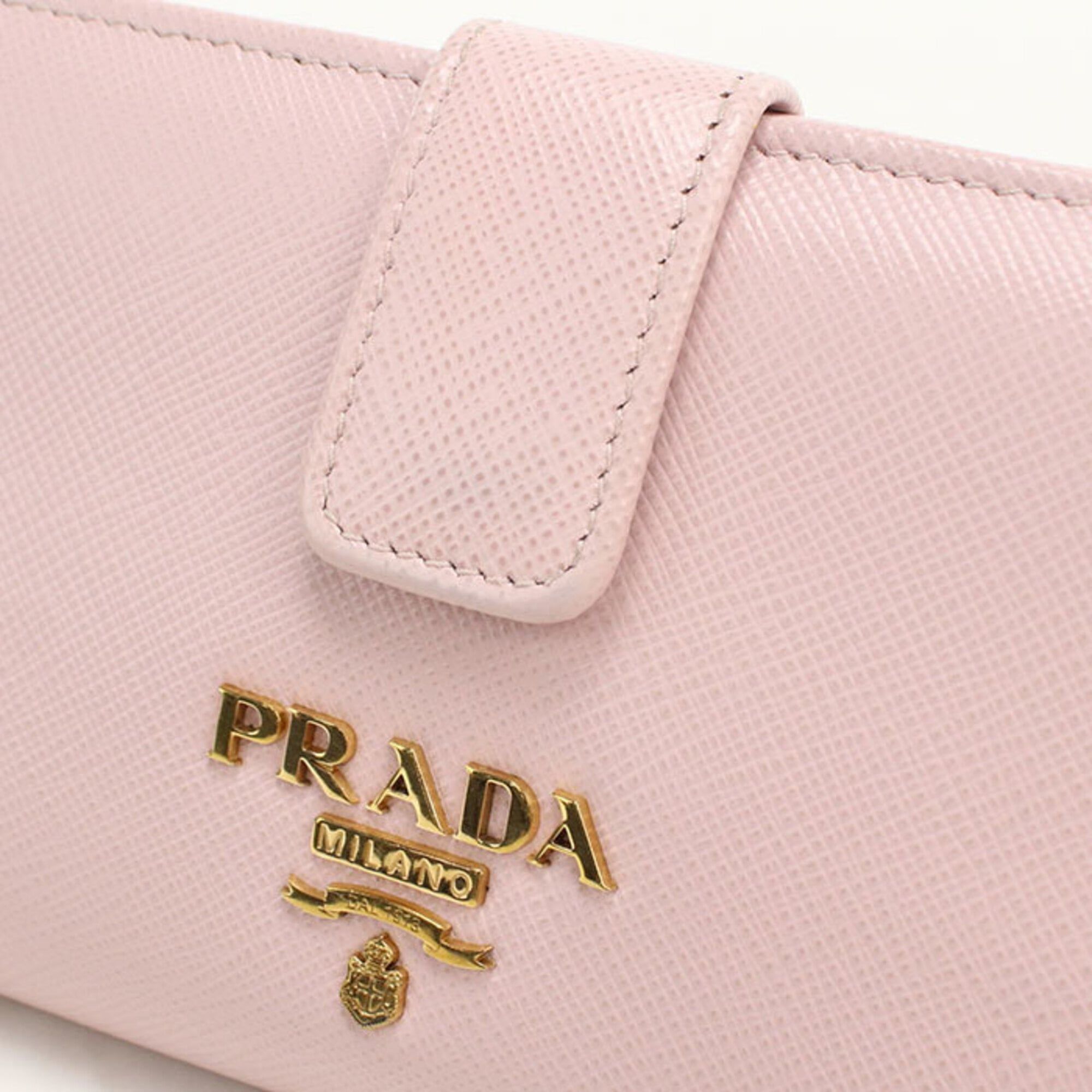Leather Long Wallet (Bi-Fold) (Pre-Owned) - Prada - Modalova