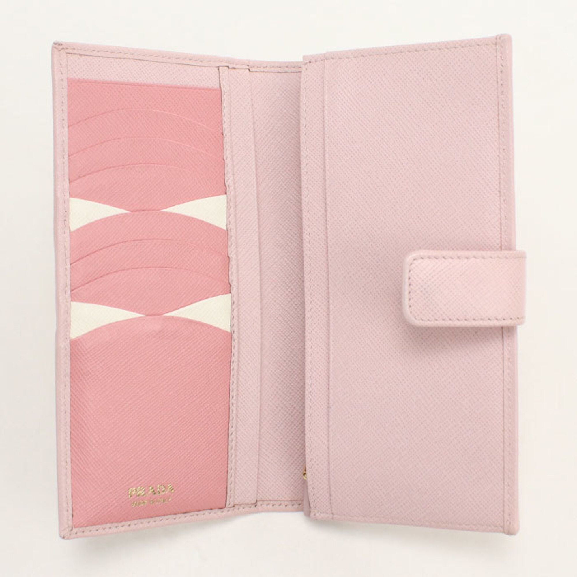 Leather Long Wallet (Bi-Fold) (Pre-Owned) - Prada - Modalova