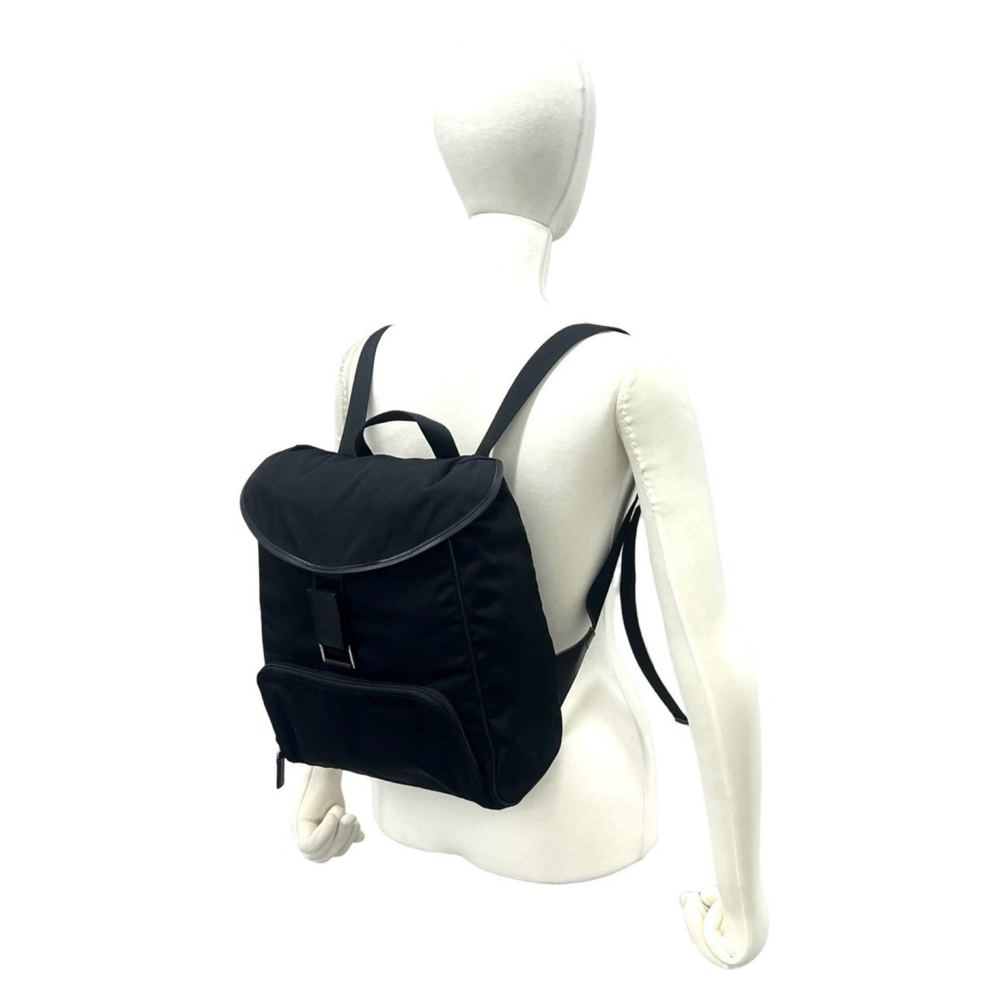 Nylon Leather Backpack (Pre-Owned) - Gucci - Modalova