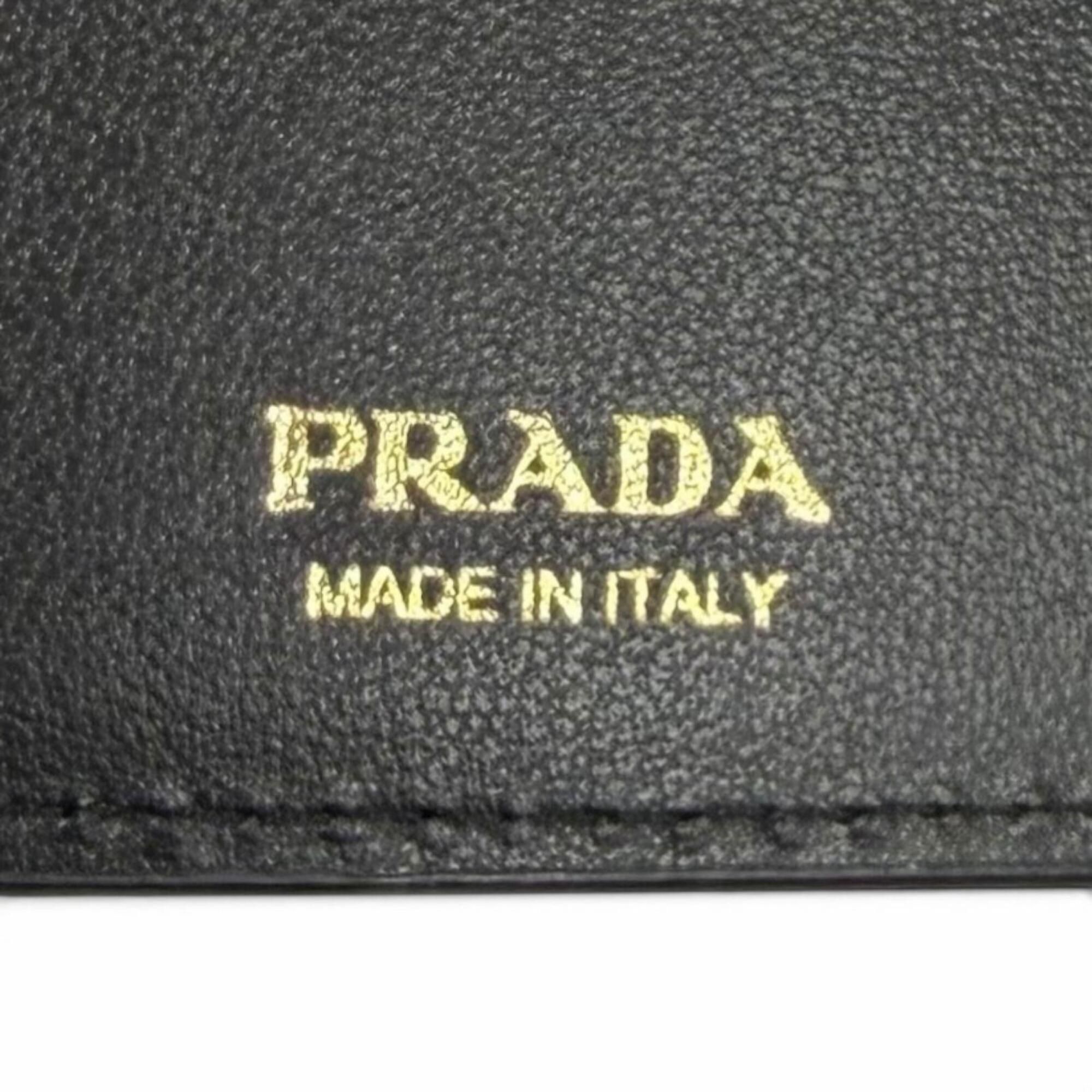 Leather Long Wallet (Bi-Fold) (Pre-Owned) - Prada - Modalova
