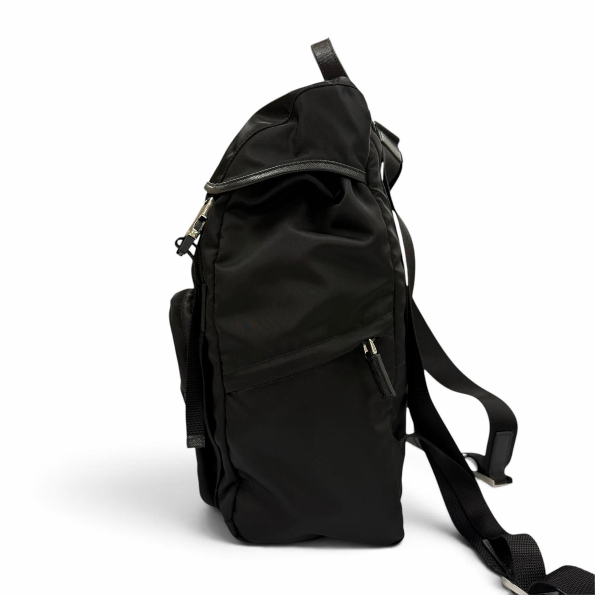 Nylon Leather Backpack (Pre-Owned) - Prada - Modalova