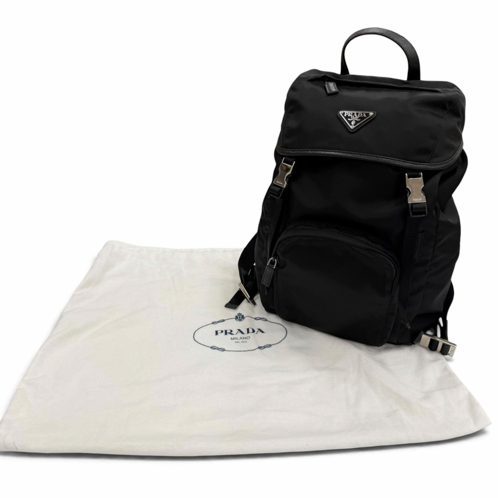 Nylon Leather Backpack (Pre-Owned) - Prada - Modalova